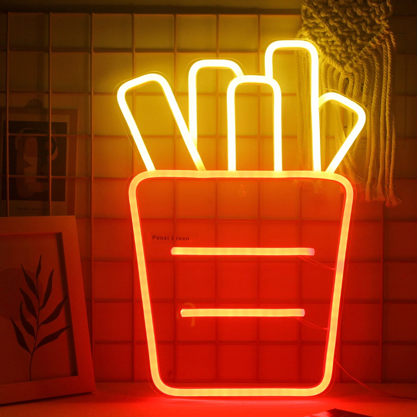 Hamburger 5V USB LED Neon Sign - Budgetvriendelijk