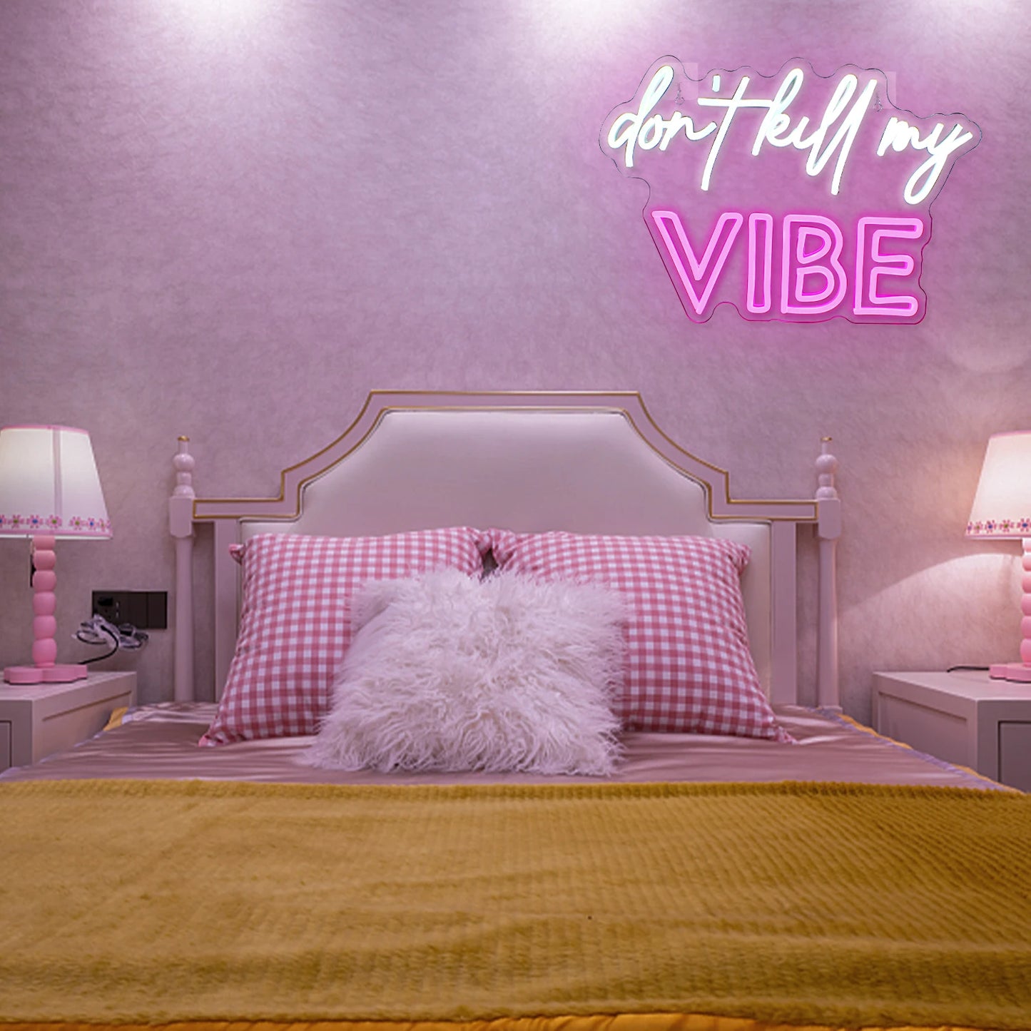Don't Kill My Vibe 5V USB LED Neon Sign - Budgetvriendelijk