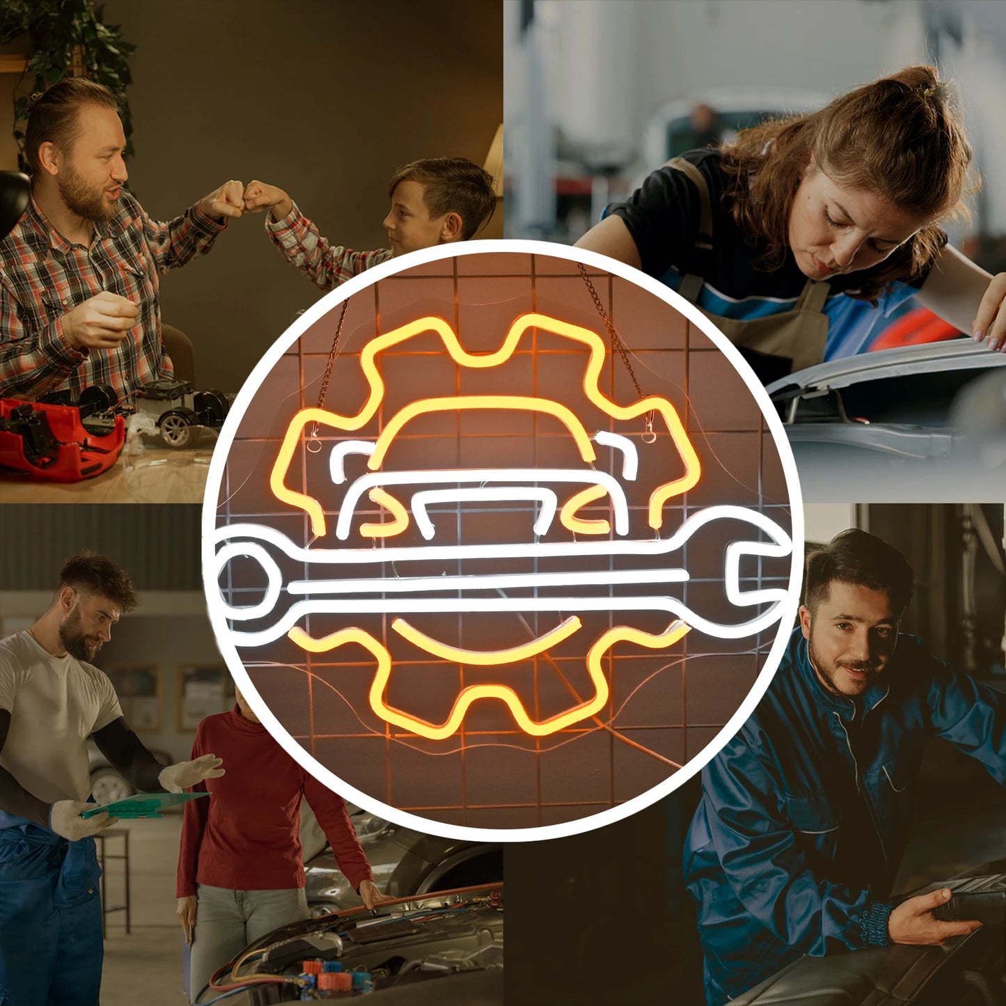 Garage 5V USB LED Neon Sign - Budgetvriendelijk