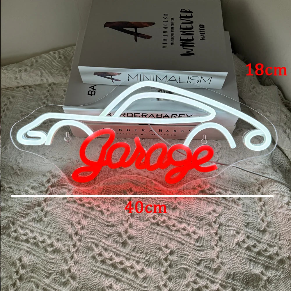 Garage 5V USB LED Neon Sign - Budgetvriendelijk