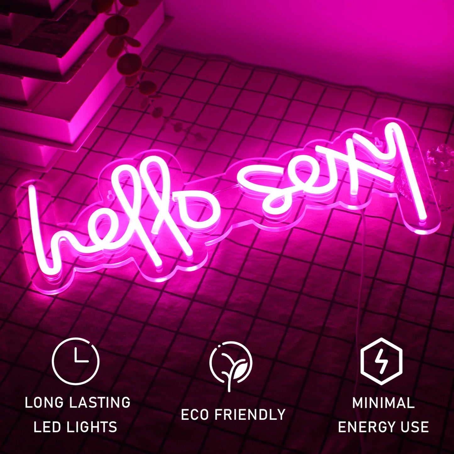 Hallo Sexy 5V USB LED Neon Sign - Budgetvriendelijk