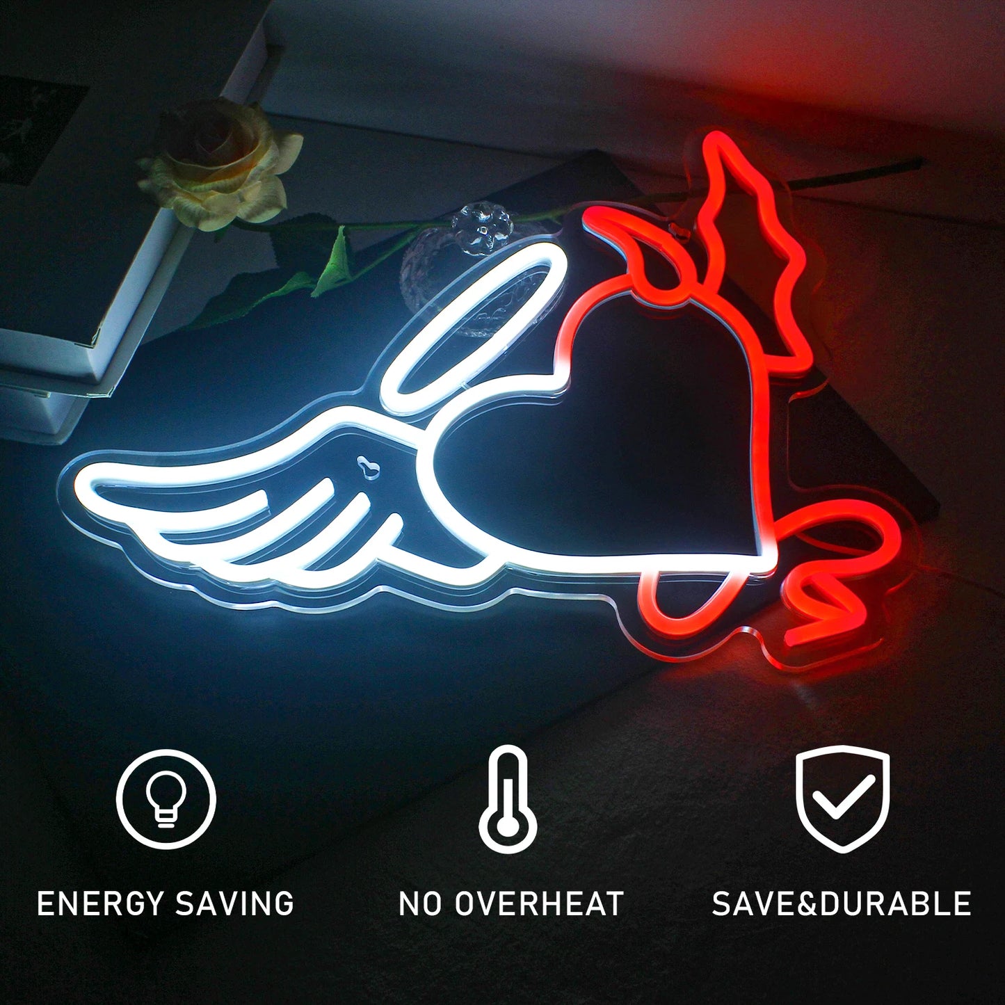 Hart 5V USB LED Neon Sign - Budgetvriendelijk