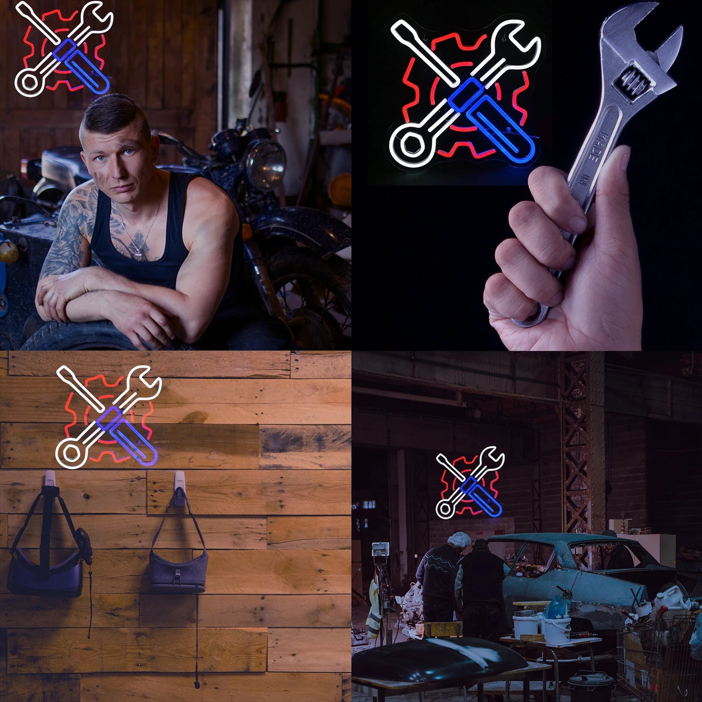 Garage Auto Automotive 5V USB LED Neon Sign - Budgetvriendelijk