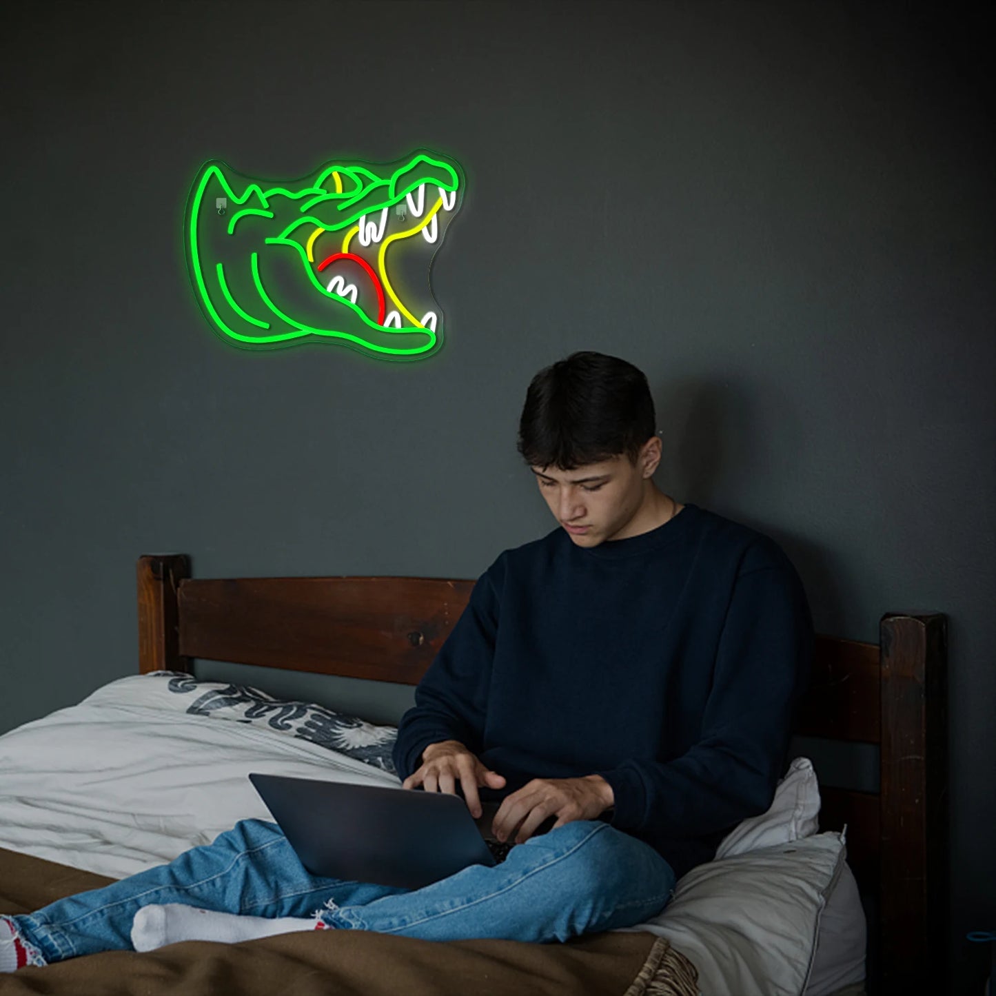 Alligator 5V USB LED Neon Sign - Budgetvriendelijk