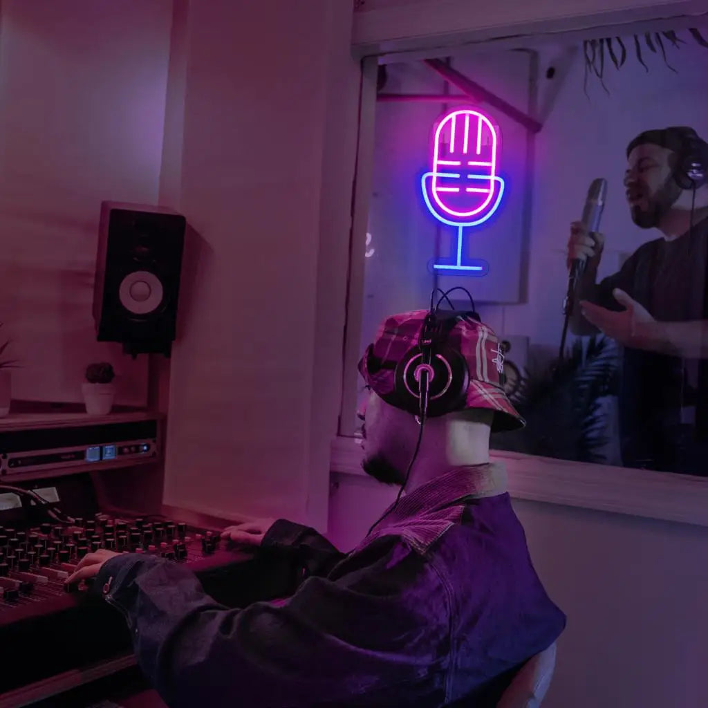 Microfoon 5V USB LED Neon Sign - Budgetvriendelijk