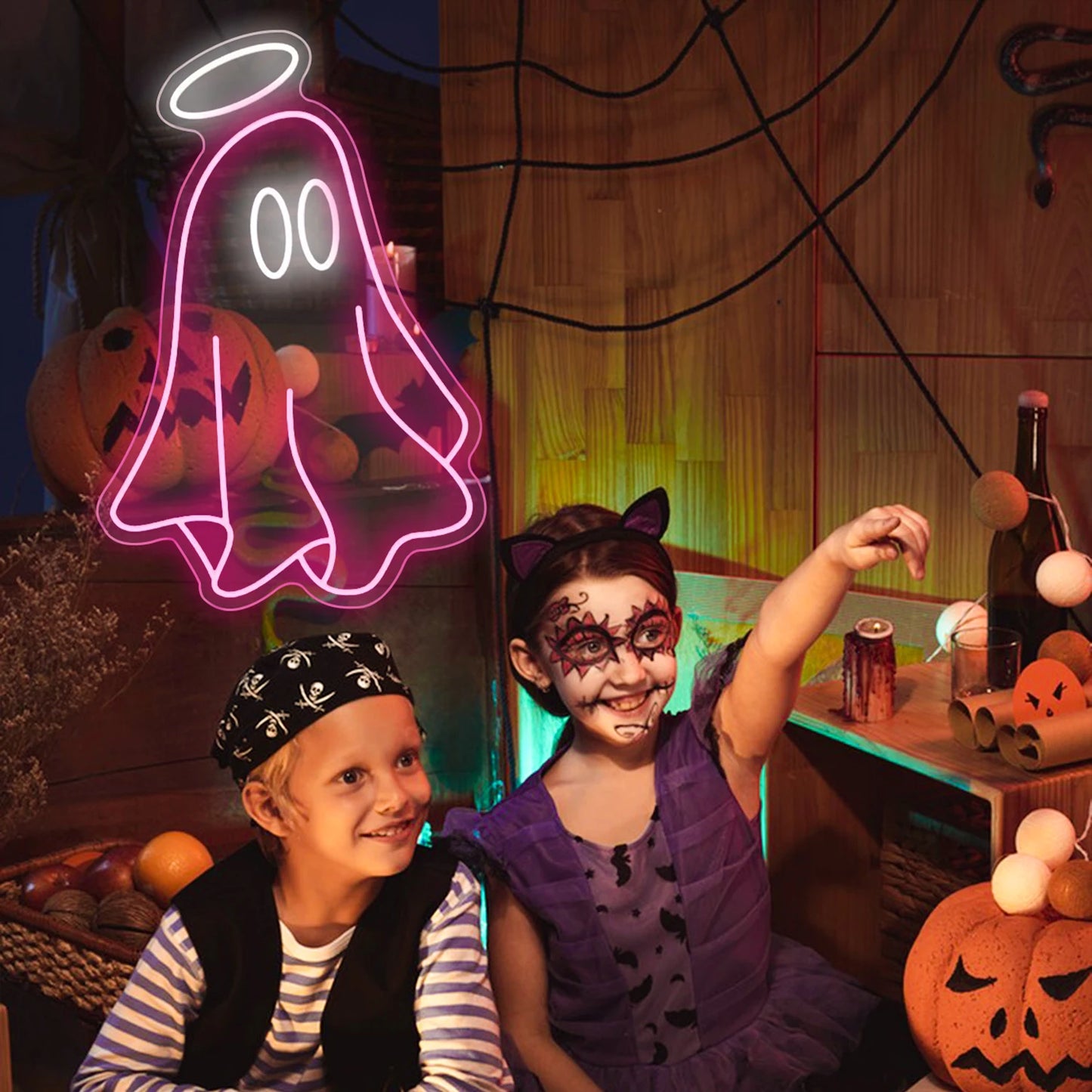 Ghost 5V USB LED Neon Sign - Budgetvriendelijk