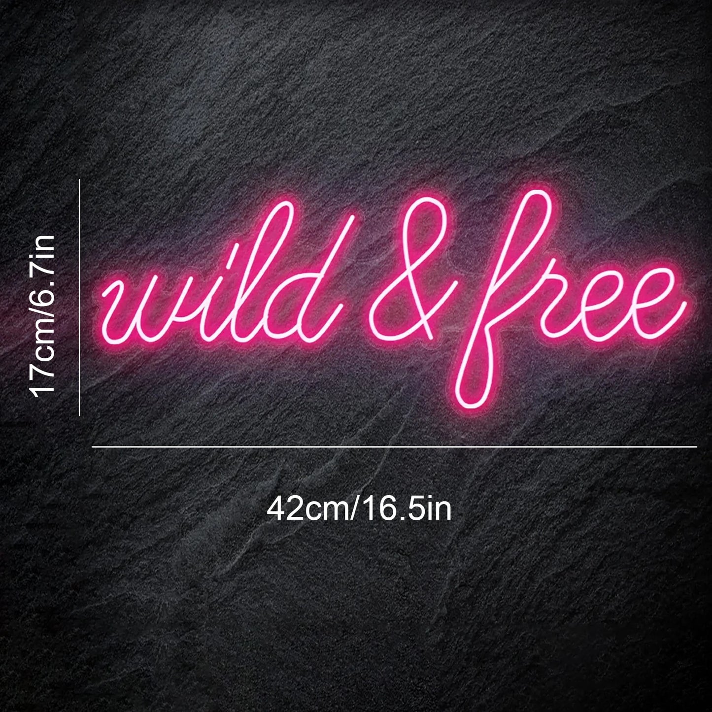 Wild & Free 5V USB LED Neon Sign - Budgetvriendelijk