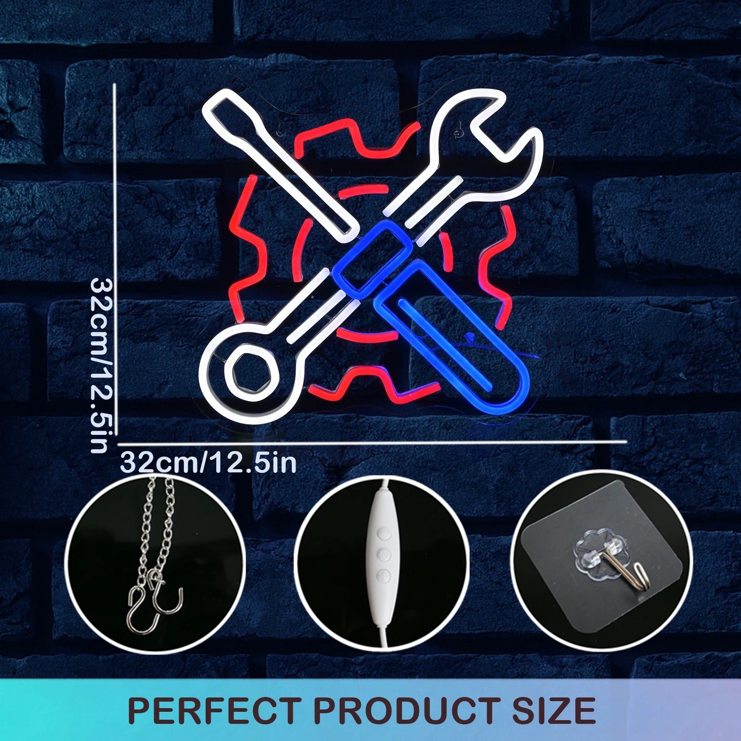 Garage Auto Automotive 5V USB LED Neon Sign - Budgetvriendelijk