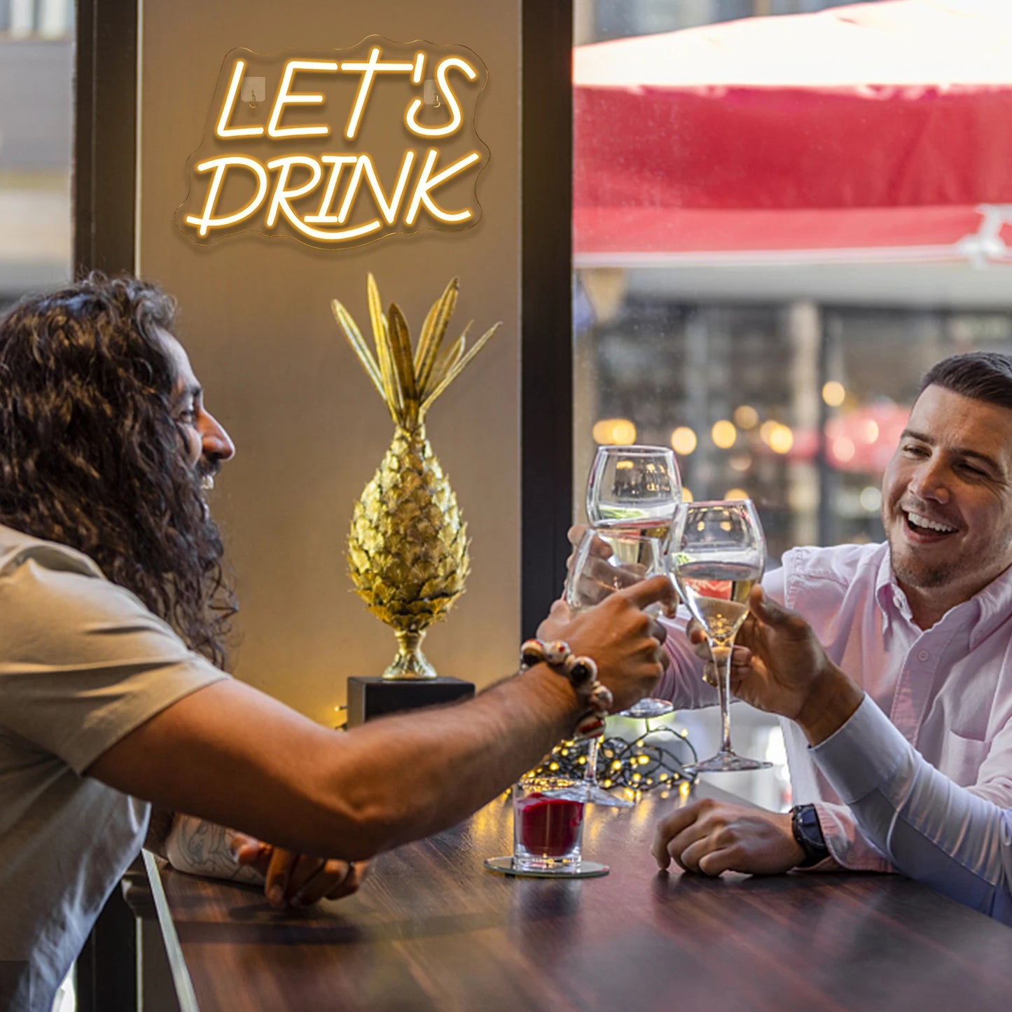 Let's Drink 5V USB LED Neon Sign - Budgetvriendelijk