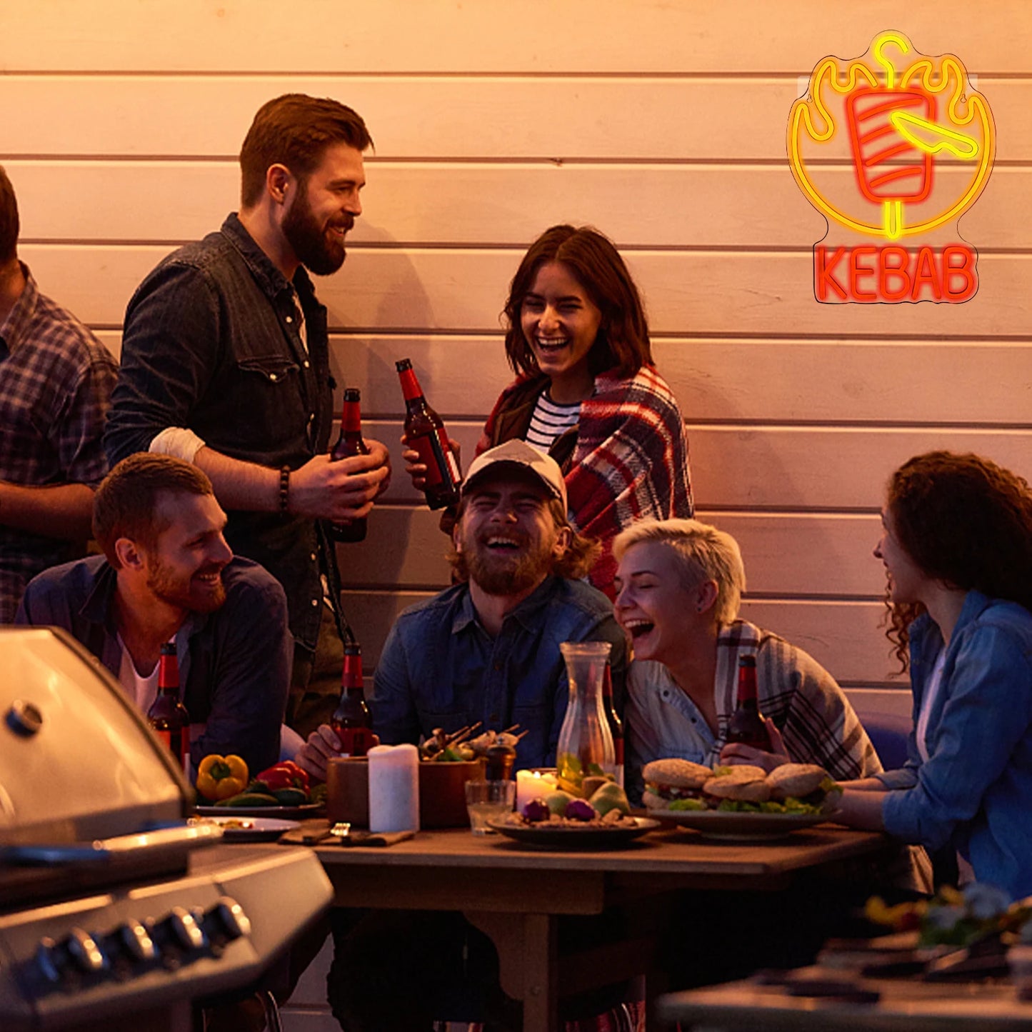 Kebab 5V USB LED Neon Sign - Budgetvriendelijk