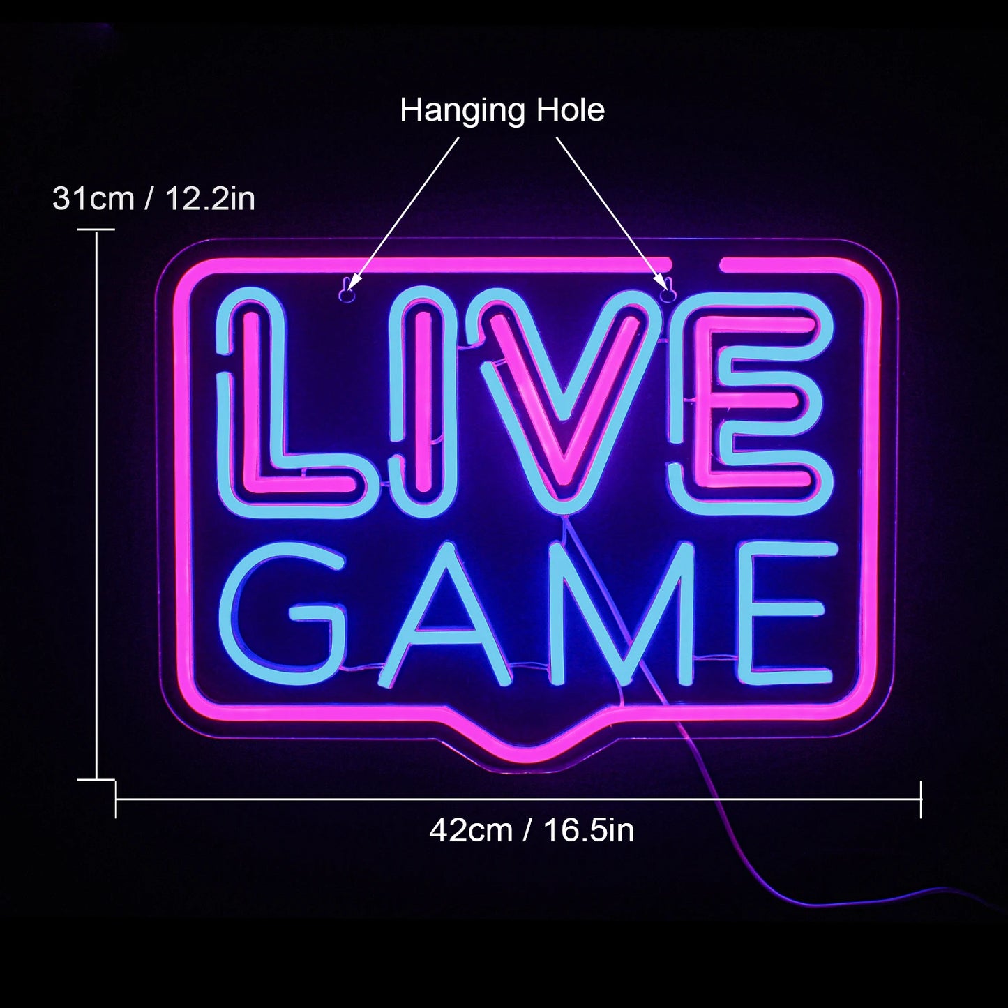 Live Game 5V USB LED Neon Sign - Budgetvriendelijk