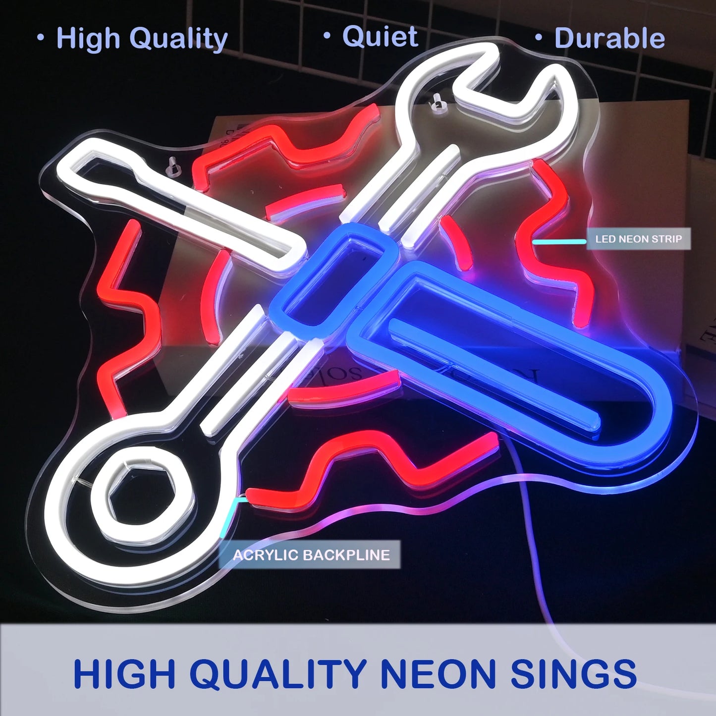 Garage Auto Automotive 5V USB LED Neon Sign - Budgetvriendelijk