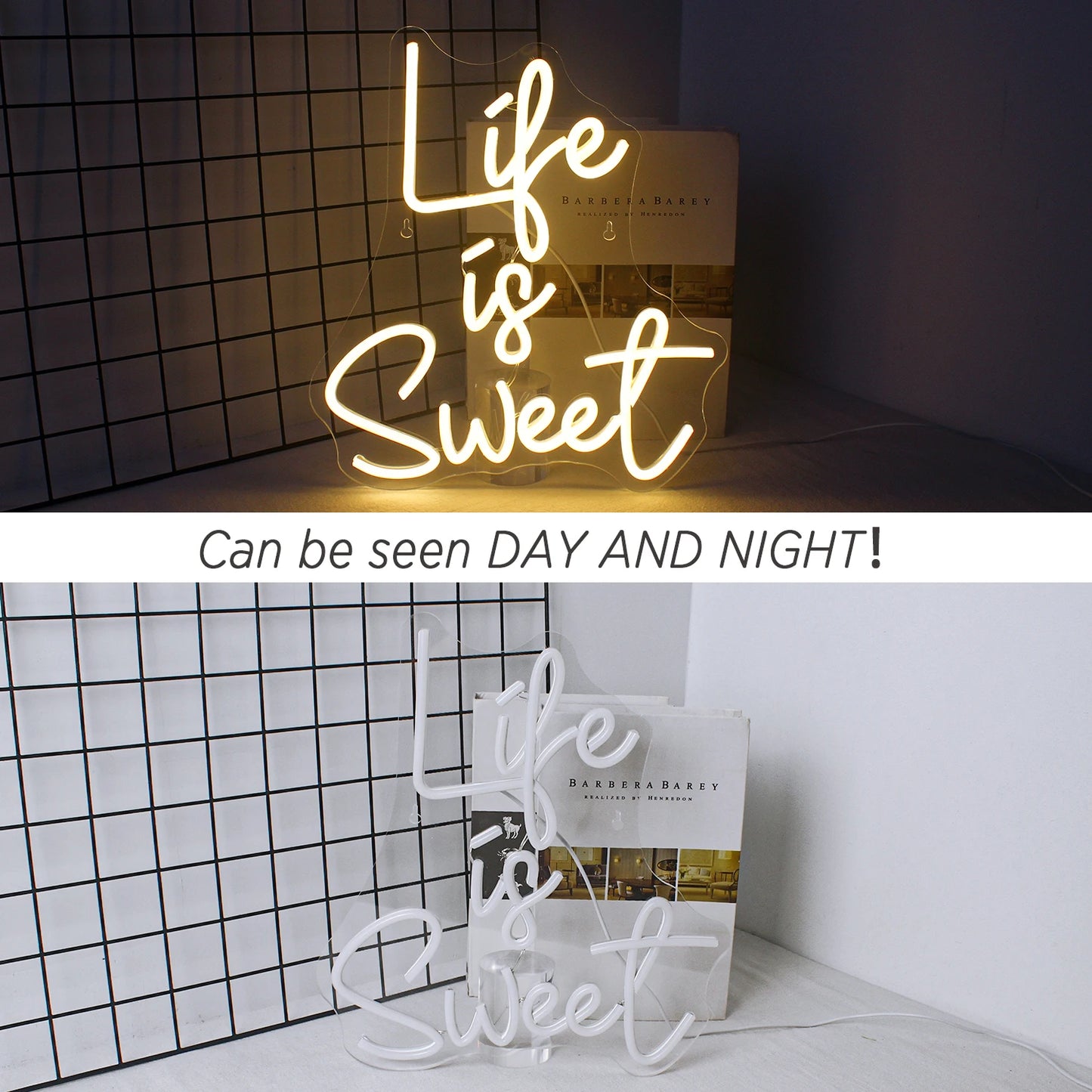 Life is Sweet 5V USB LED Neon Sign - Budgetvriendelijk