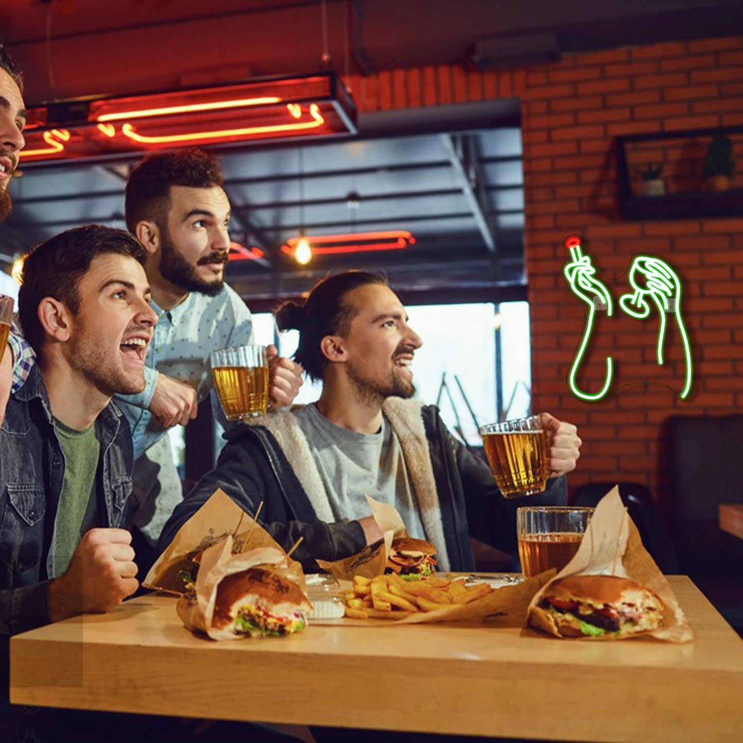Roken en drinken 5V USB LED neonreclame - budgetvriendelijk