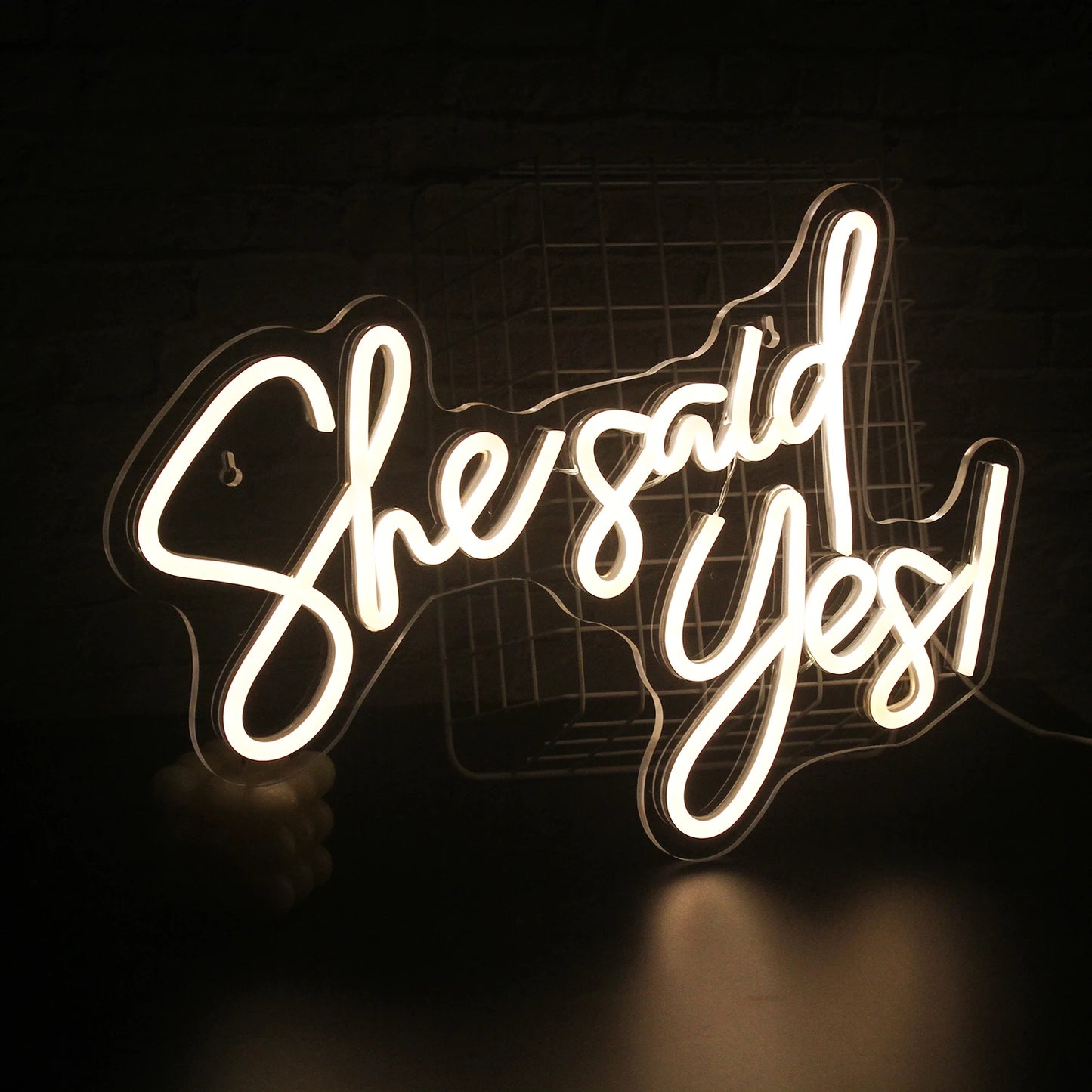 She Said Yes 5V USB LED Neon Sign - Budgetvriendelijk