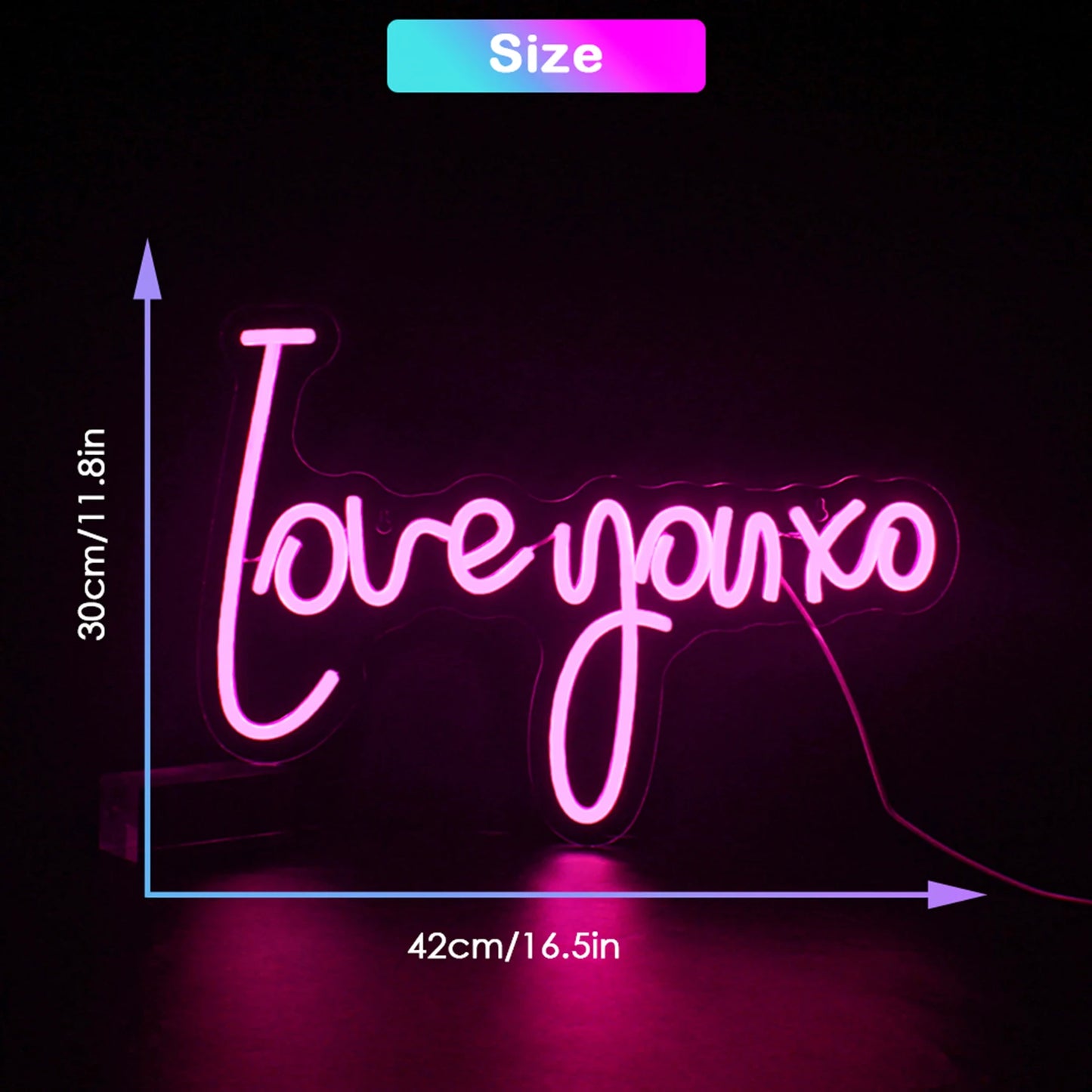 Love You XO 5V USB LED Neon Sign - Budgetvriendelijk