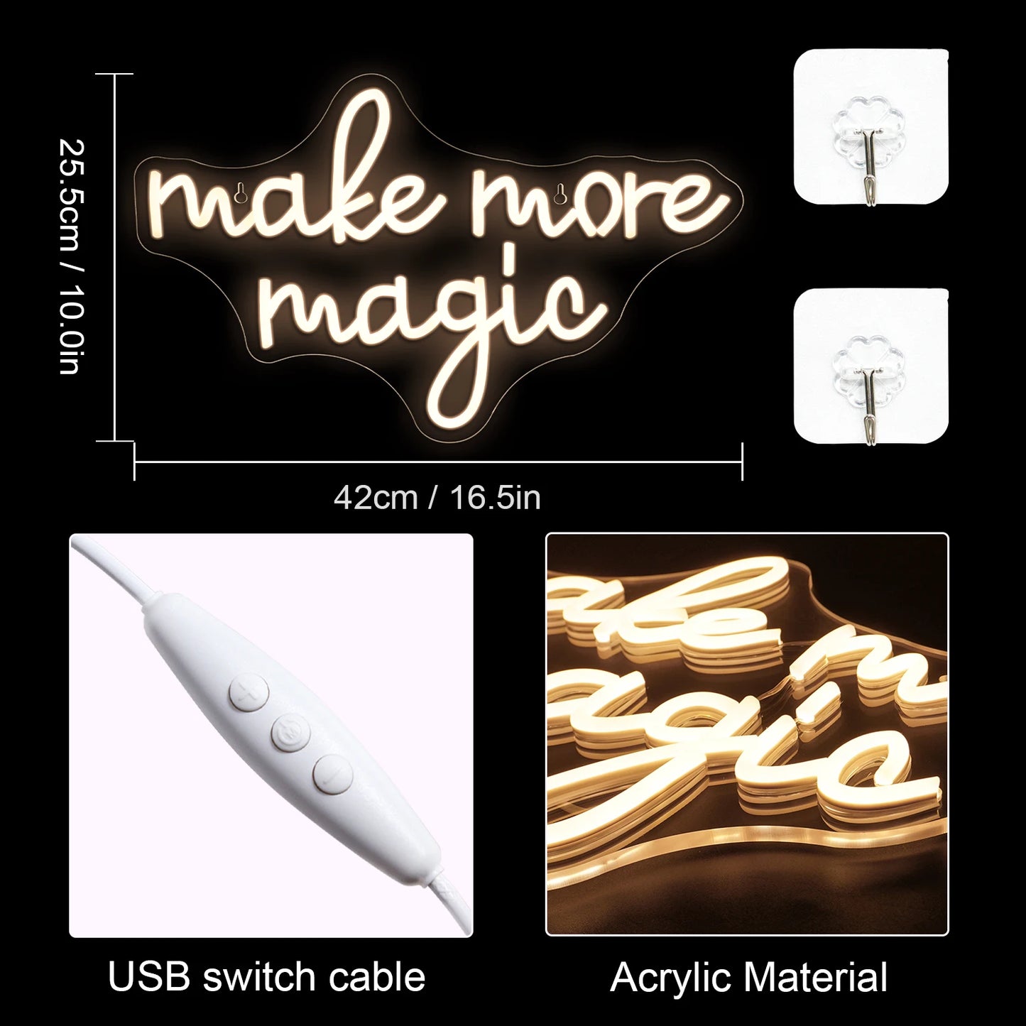 Maak meer magische 5V USB LED-neonreclames - budgetvriendelijk