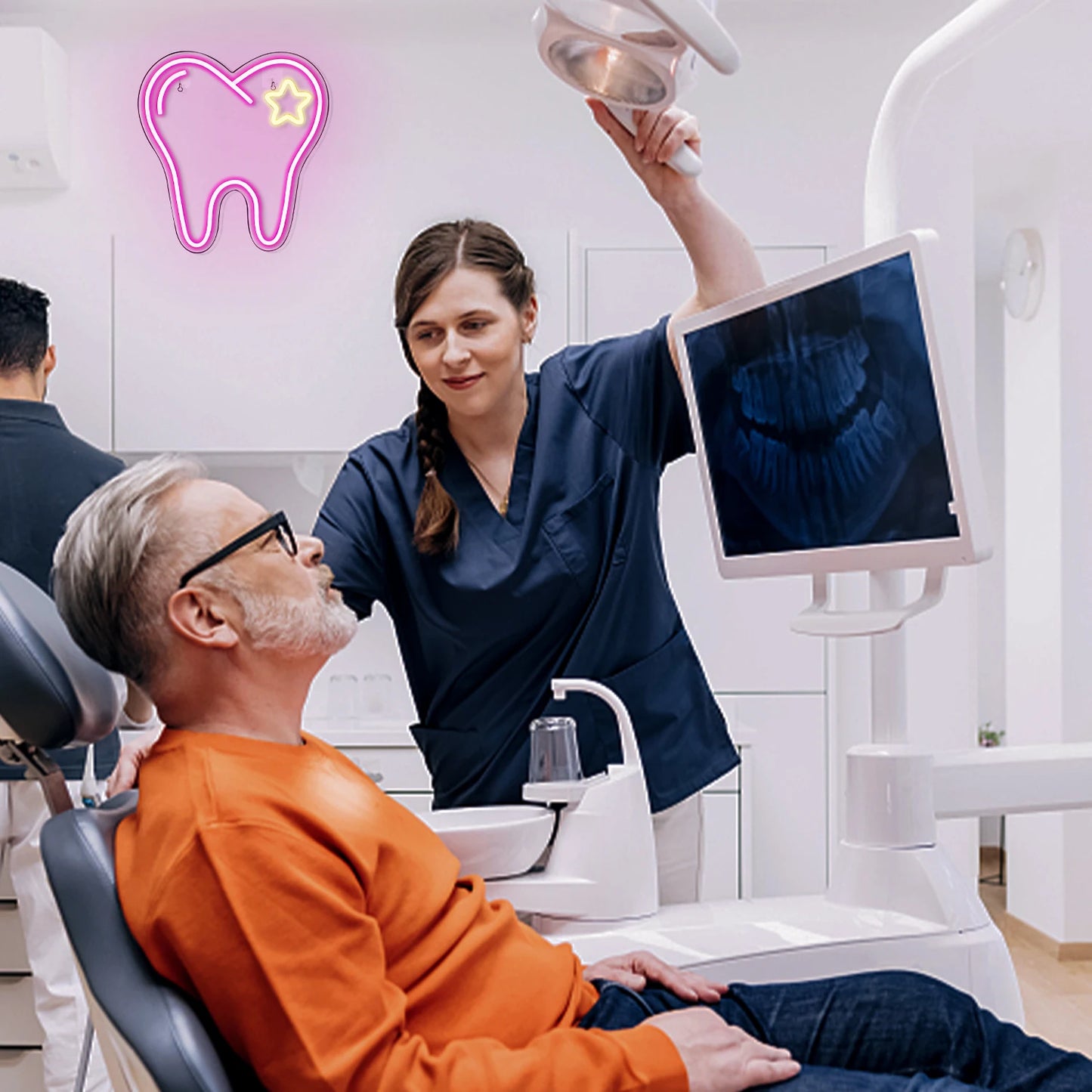 Pink Tooth 5V USB LED Neon Sign - Budgetvriendelijk