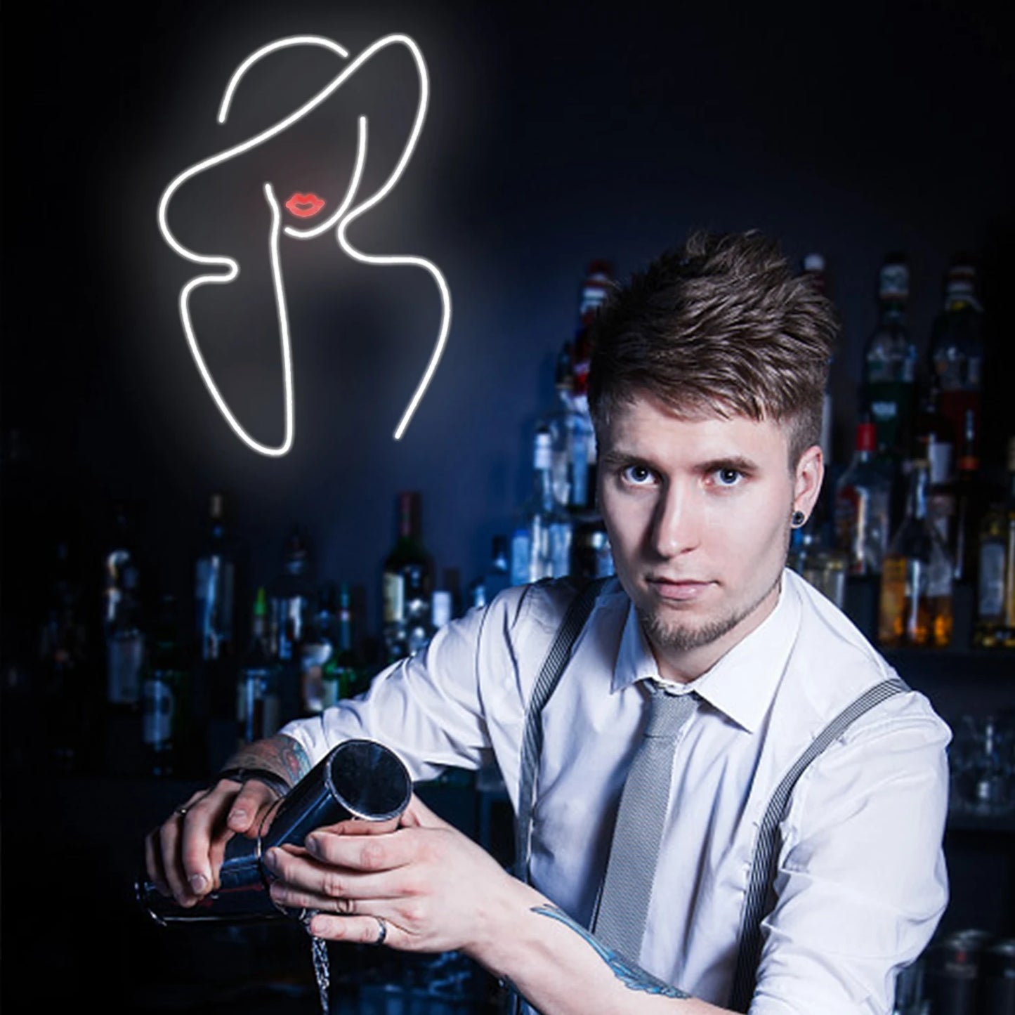 Lady 5V USB LED Neon Sign - Budgetvriendelijk