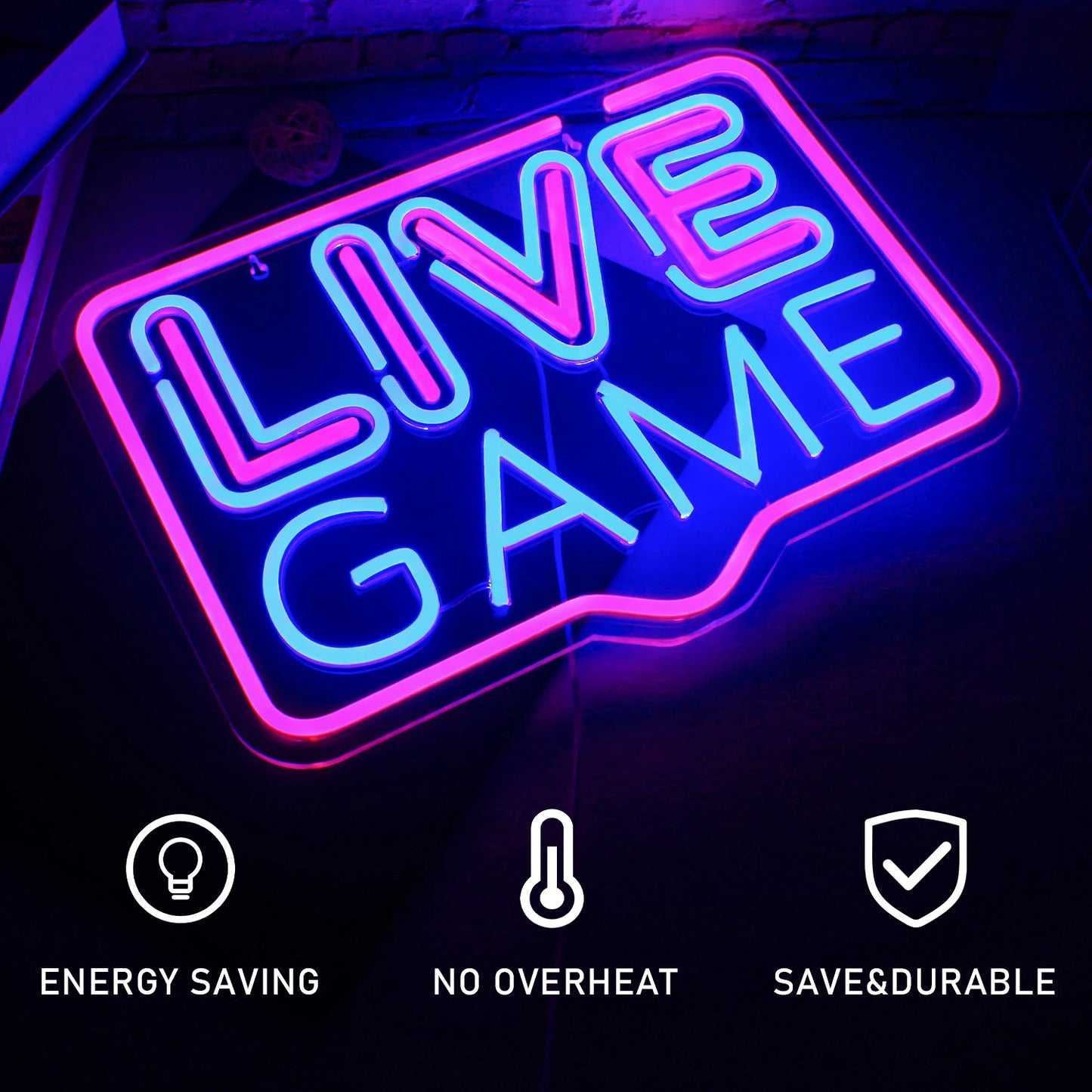 Live Game 5V USB LED Neon Sign - Budgetvriendelijk