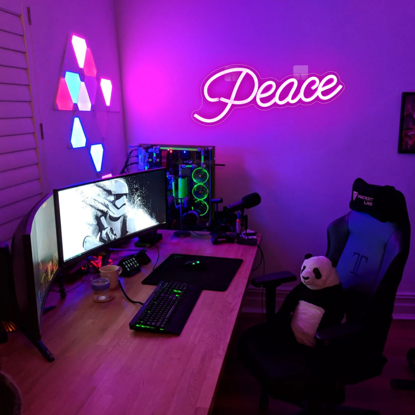 Peace 5V USB LED Neon Sign - Budgetvriendelijk