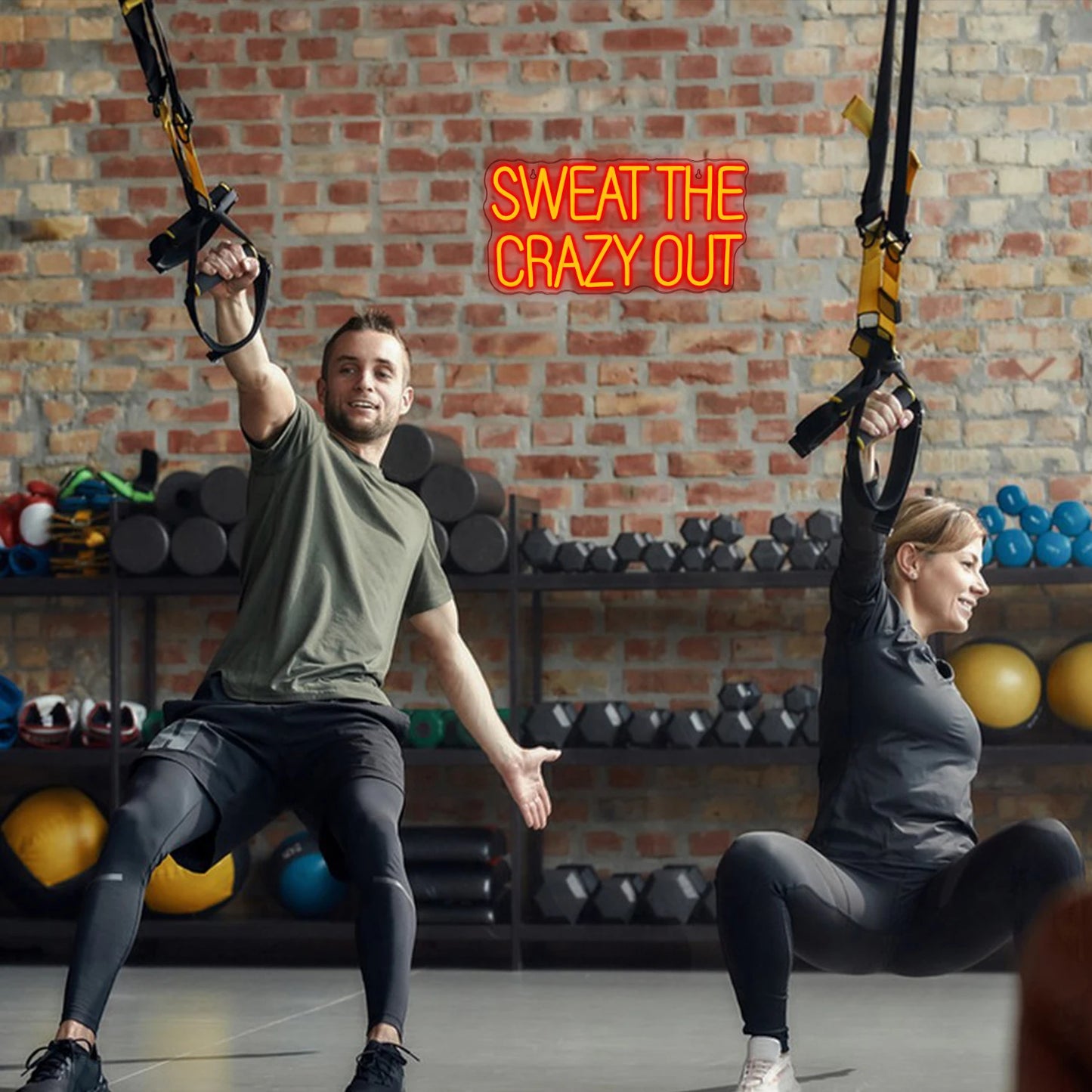Sweat The Crazy Out 5V USB LED Neon Sign - Budgetvriendelijk