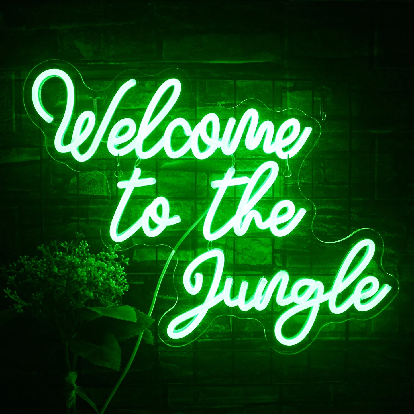 Welkom bij de Jungle 5V USB LED Neon Sign - Budgetvriendelijk