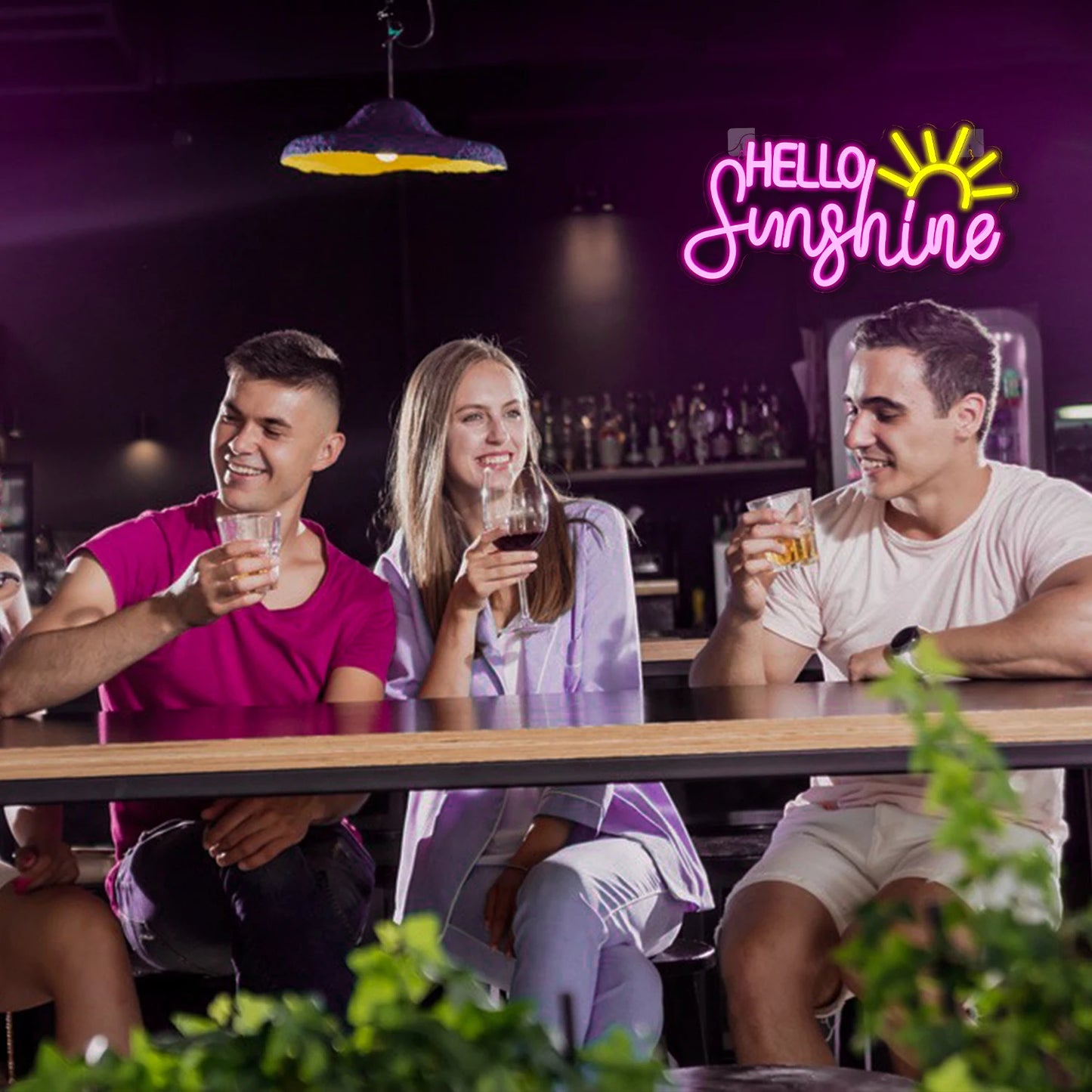 Hello Sunshine 5V USB LED Neon Sign - Budgetvriendelijk