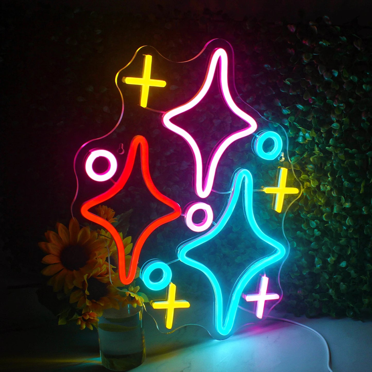 Stars 5V USB LED Neon Sign - Budgetvriendelijk