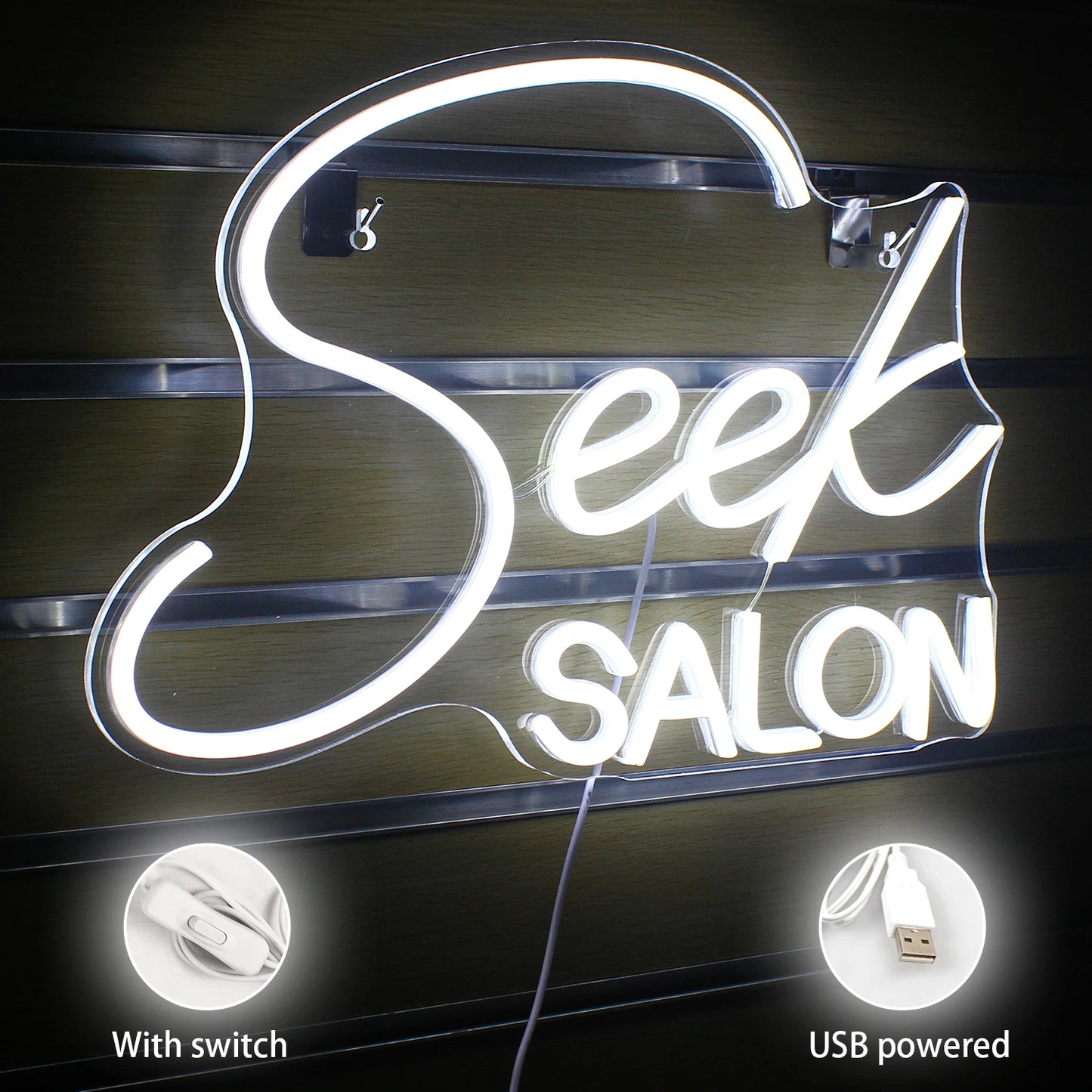 Seek SALON 5V Mini USB LED Neon Sign - Budgetvriendelijk