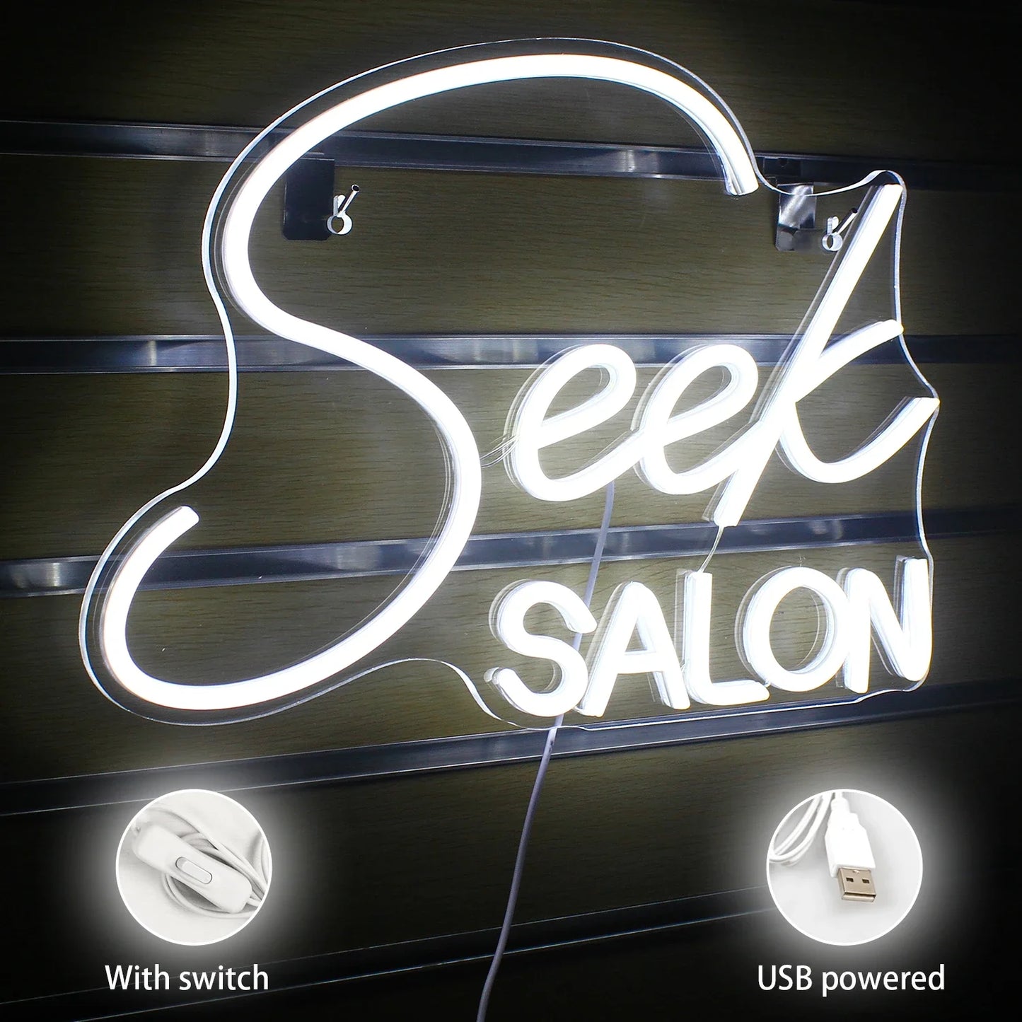 Seek SALON 5V USB LED Neon Sign - Budgetvriendelijk