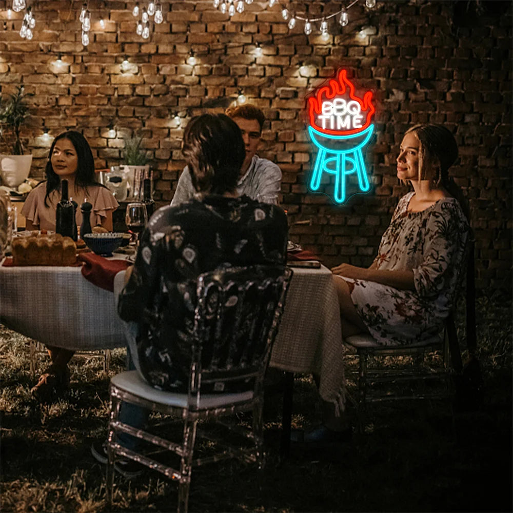 BBQ Time 5V USB LED Neon Sign - Budgetvriendelijk