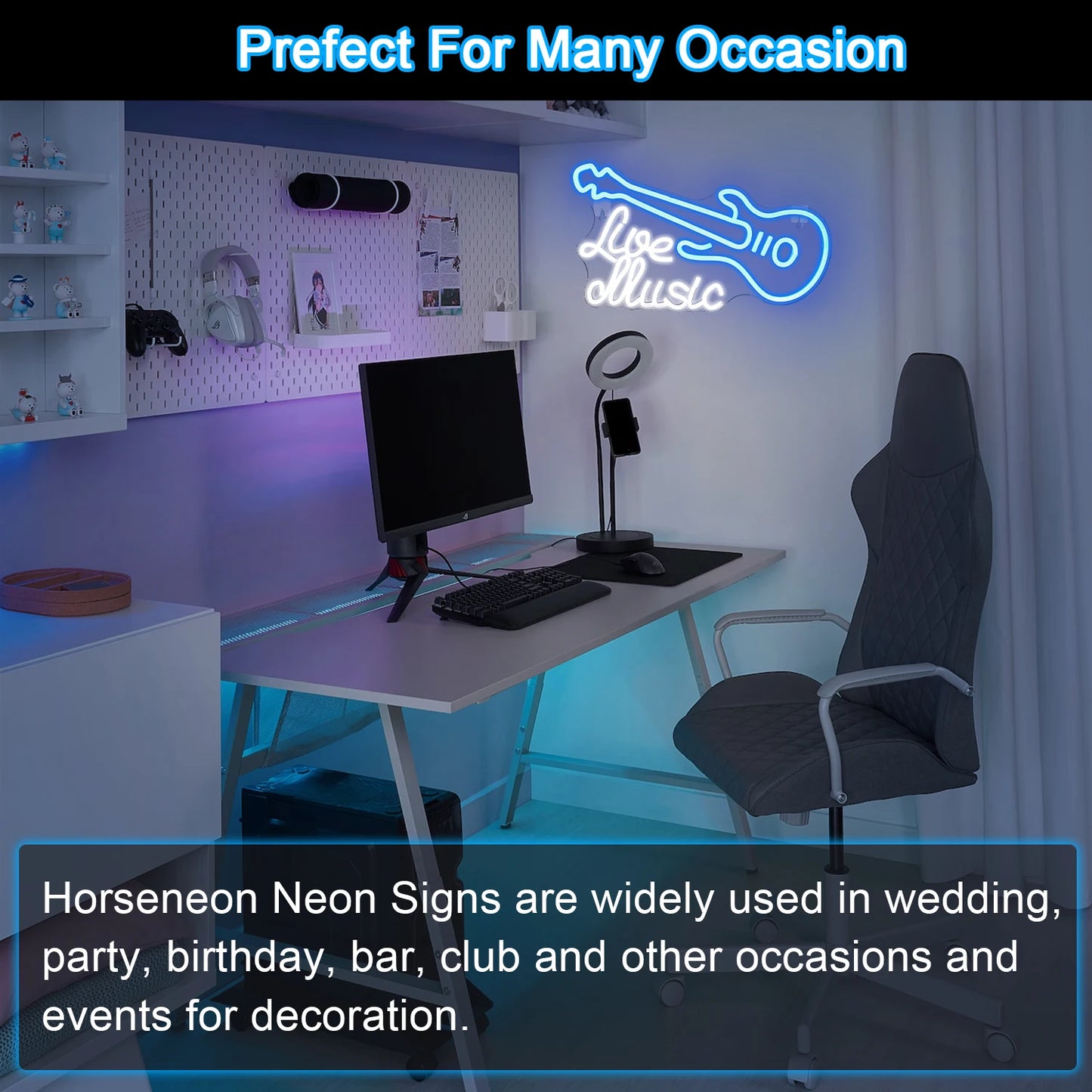 Gitaar 5V USB LED Neon Sign - Budgetvriendelijk