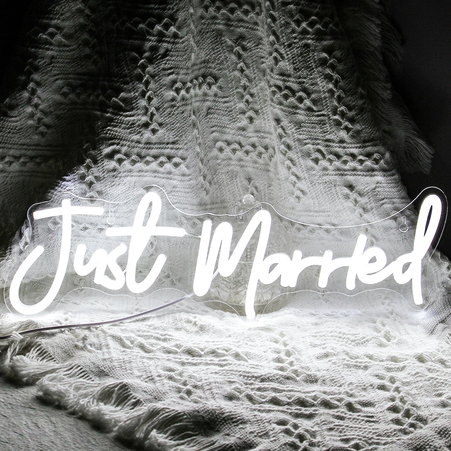 Just Married 5V USB LED Neon Sign - Budgetvriendelijk