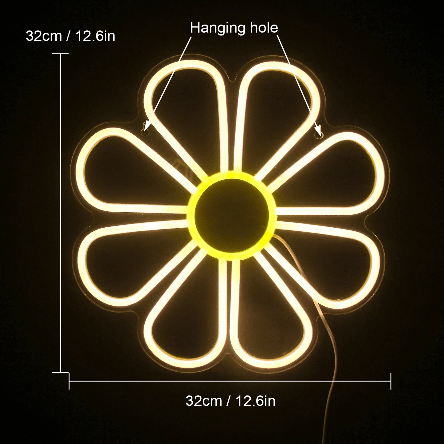 Flower 5V Mini USB LED Neon Sign - Budgetvriendelijk