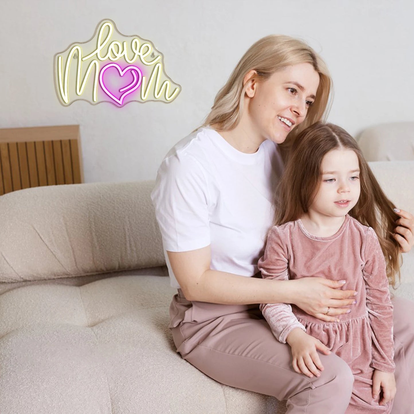 Love Mom 5V USB LED Neon Sign - Budgetvriendelijk