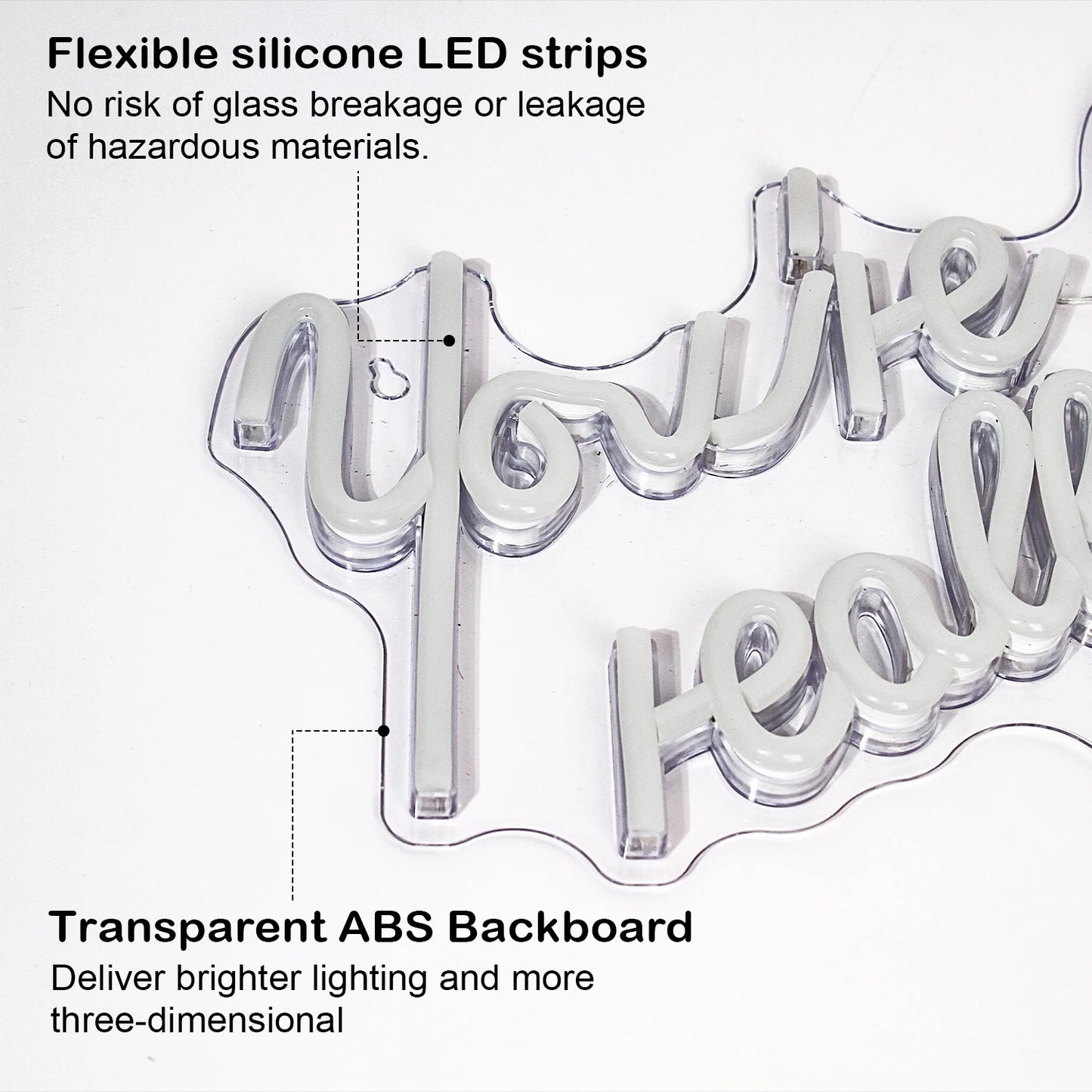 Je bent echt een mooi 5V USB LED neonbord - Budgetvriendelijk