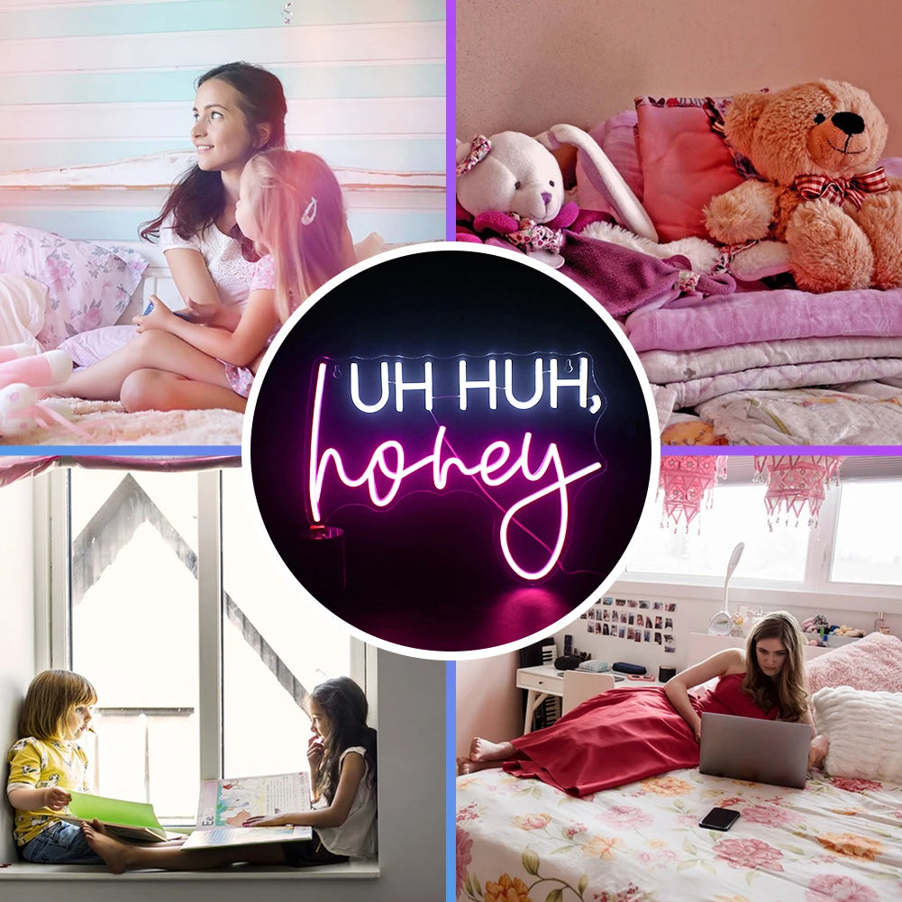 Uh Huh 5V USB LED Neon Sign - Budgetvriendelijk
