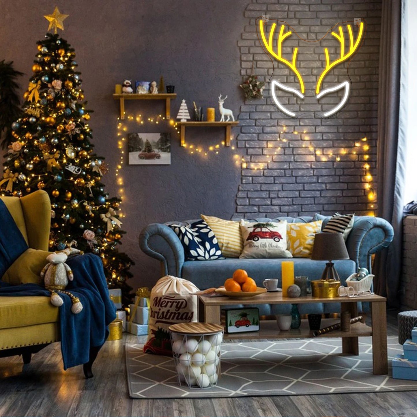 Vrolijk Kerstmis 5V Mini USB LED Neon Sign - Budgetvriendelijk