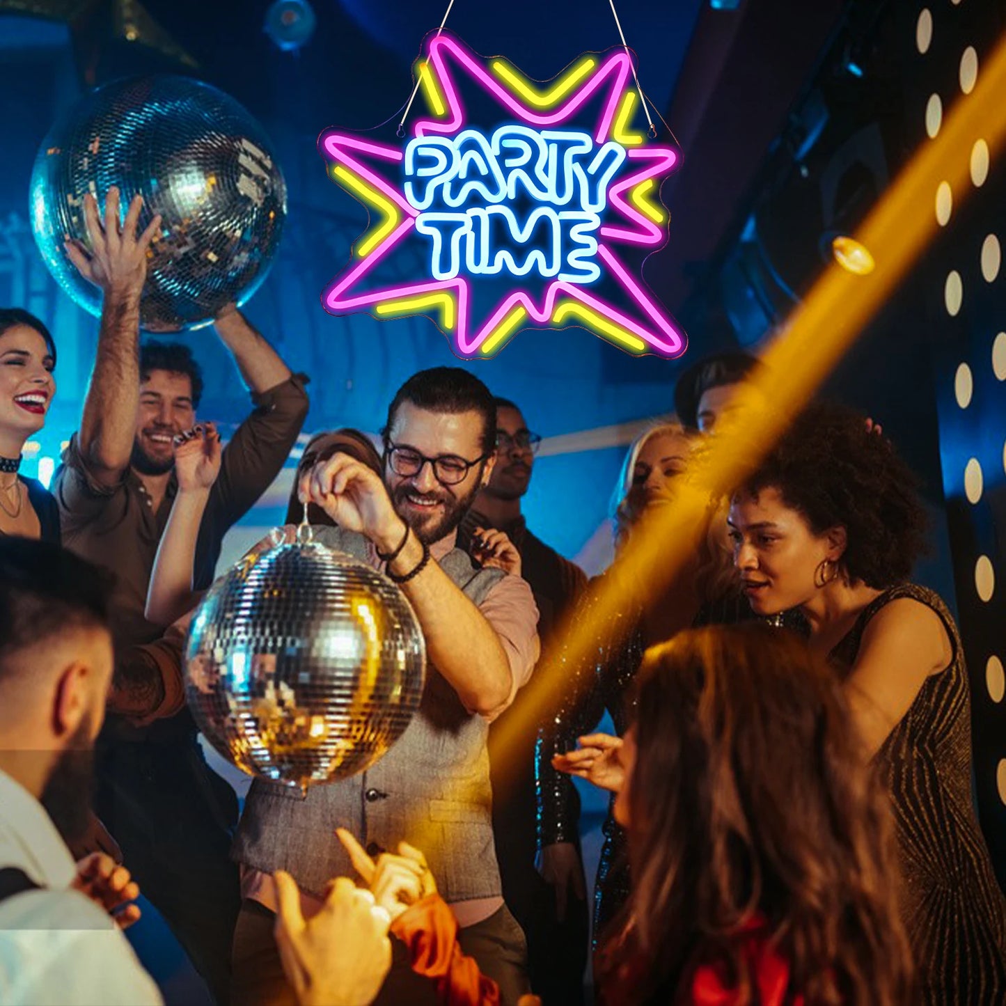 Party Time 5V USB LED Neon Sign - Budgetvriendelijk