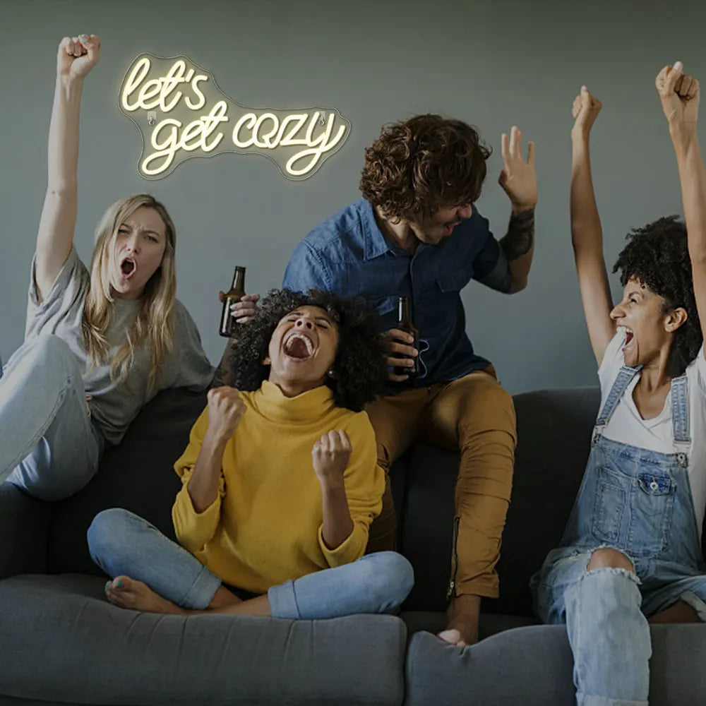 Let’s Get Cozy 5V USB LED Neon Sign - Budgetvriendelijk