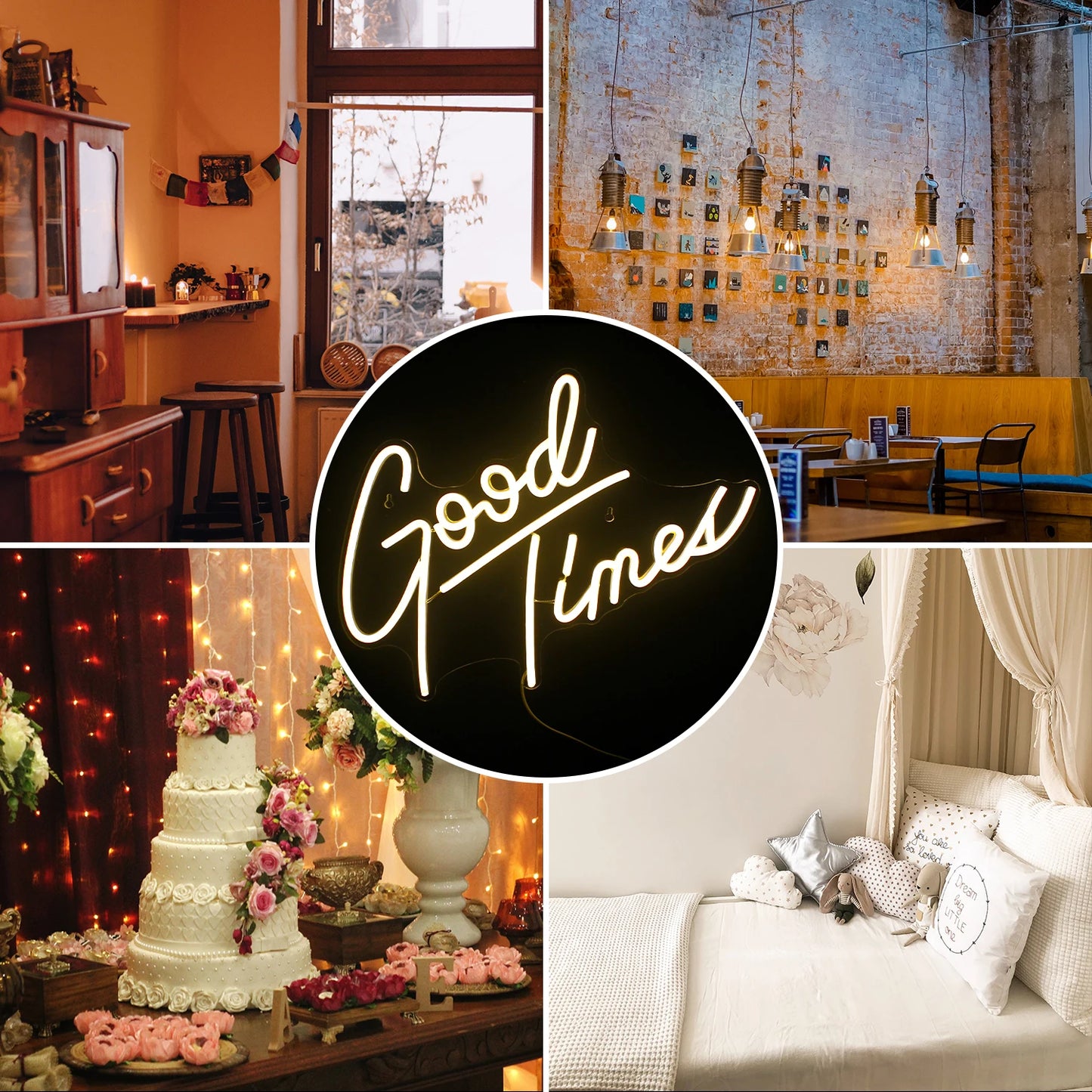 Good Times 5V Mini USB LED Neon Sign - Budgetvriendelijk