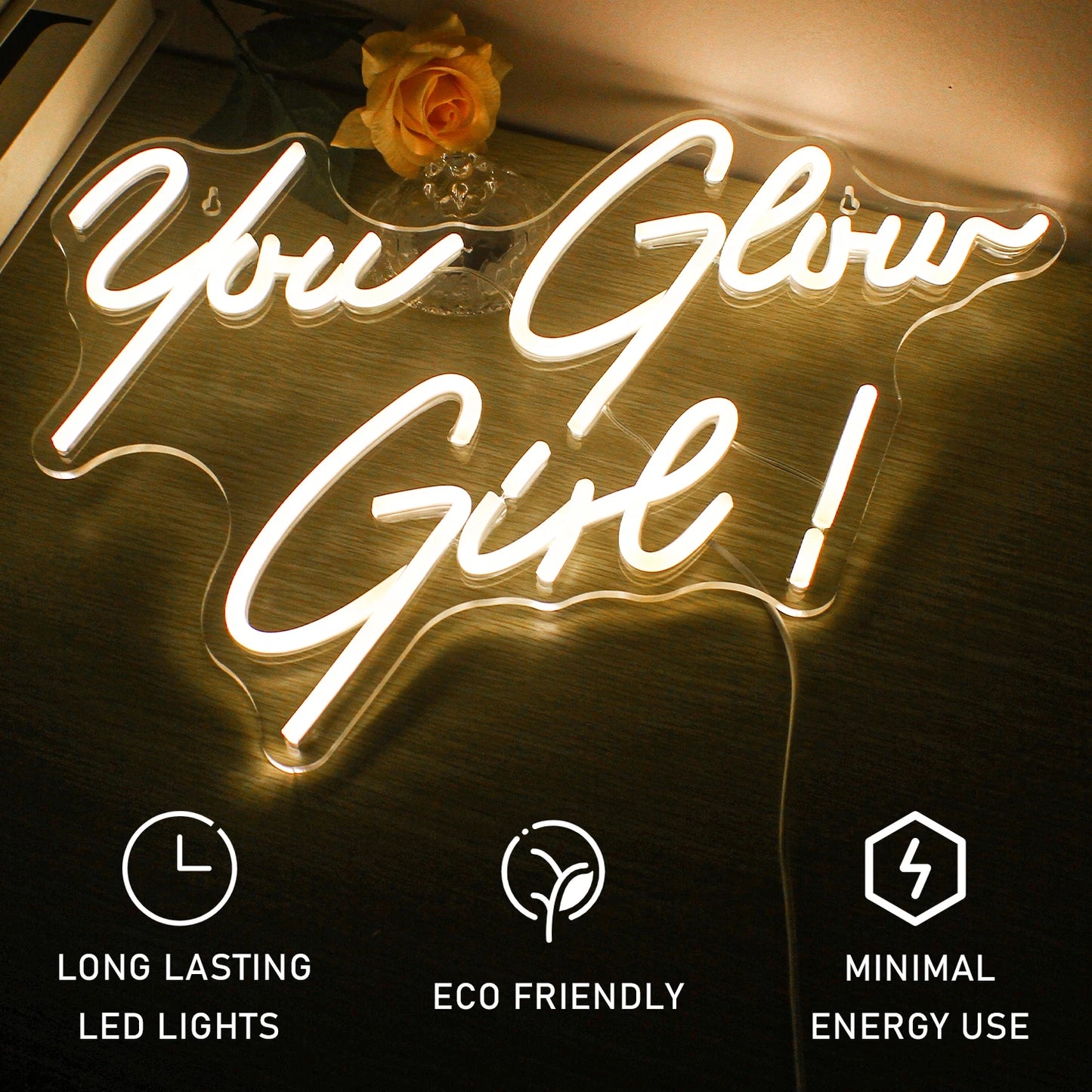 You Glow Girl 5V USB LED Neon Sign - Budgetvriendelijk