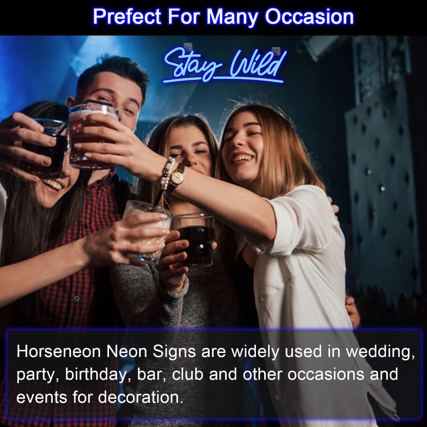 Stay Wild 5V USB LED Neon Sign - Budgetvriendelijk