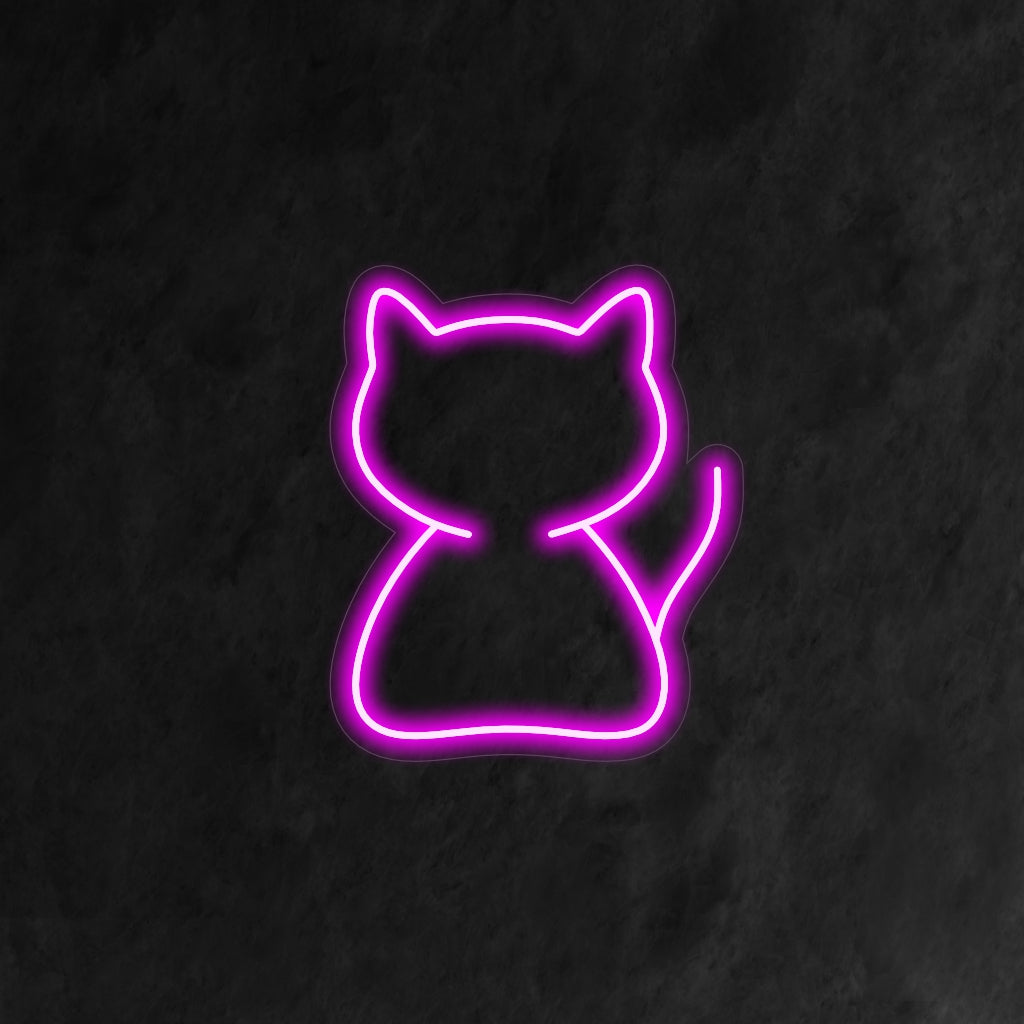 "Simple Cat Neon Sign" is een schattige en charmante toevoeging aan je huisdier-thema interieur. Een neonlamp die de speelse en schattige aard van katten viert.