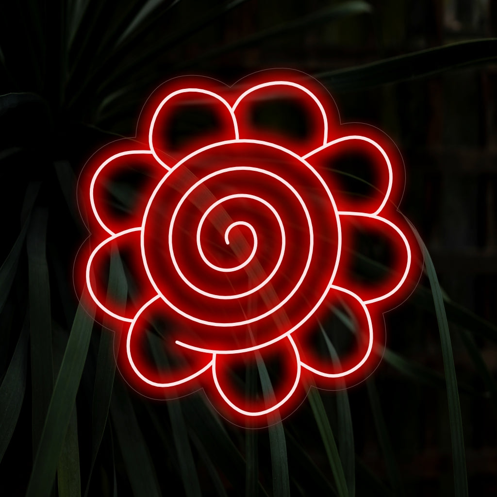 Het unieke ontwerp van "Spiral Flower Hanamura Icon Neon Sign" combineert elegantie in de stijl van games en zorgt voor een betoverende gloed en een vleugje artistieke flair in uw ruimte.