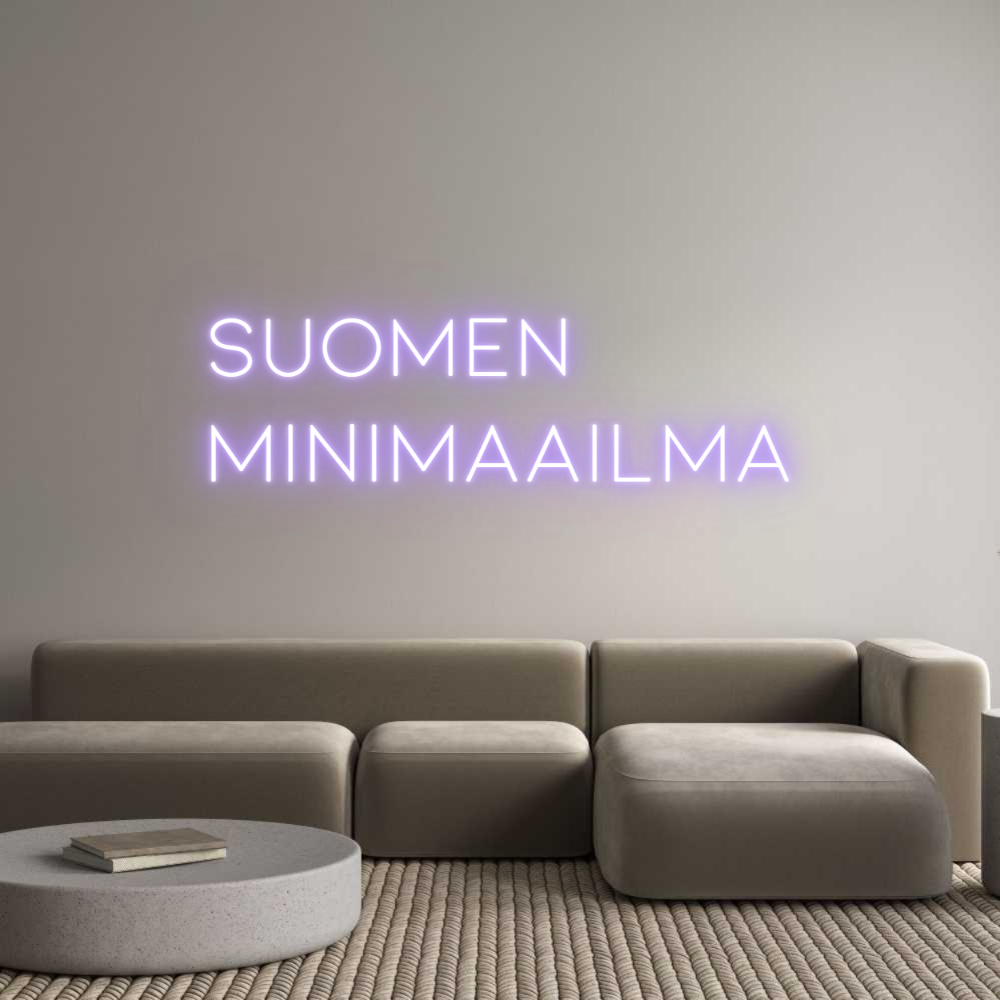 Mukautettu led-neon: Suomen 
Mini...