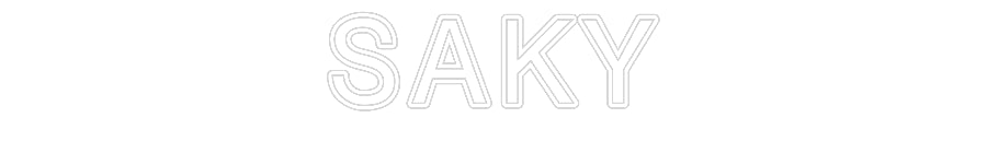 Aangepaste neon: SAKY