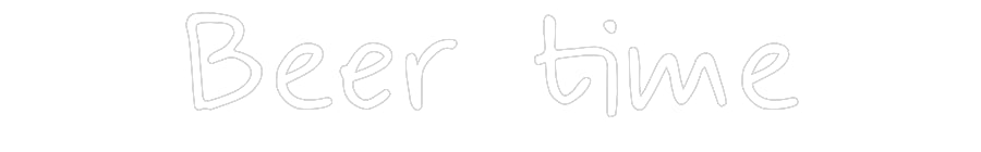 Aangepaste neon: biertijd