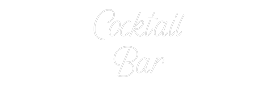 Custom Neon Sign: Cocktail
Bar